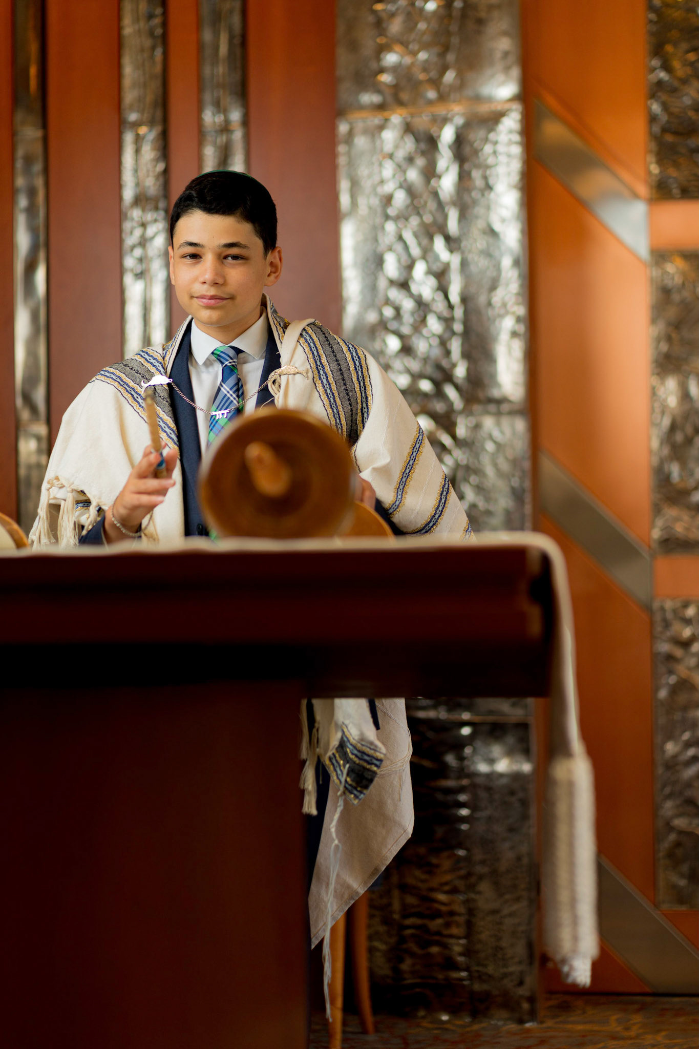 Judah’s bar mitzvah portraits at Ohr Kodesh in Silver Spring on Thursday, September 1, 2022.