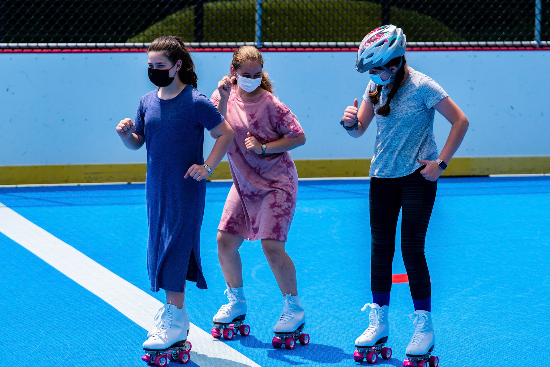 Leora’s Bat Mitzvah roller skating party on Sunday, June 6, 2021.