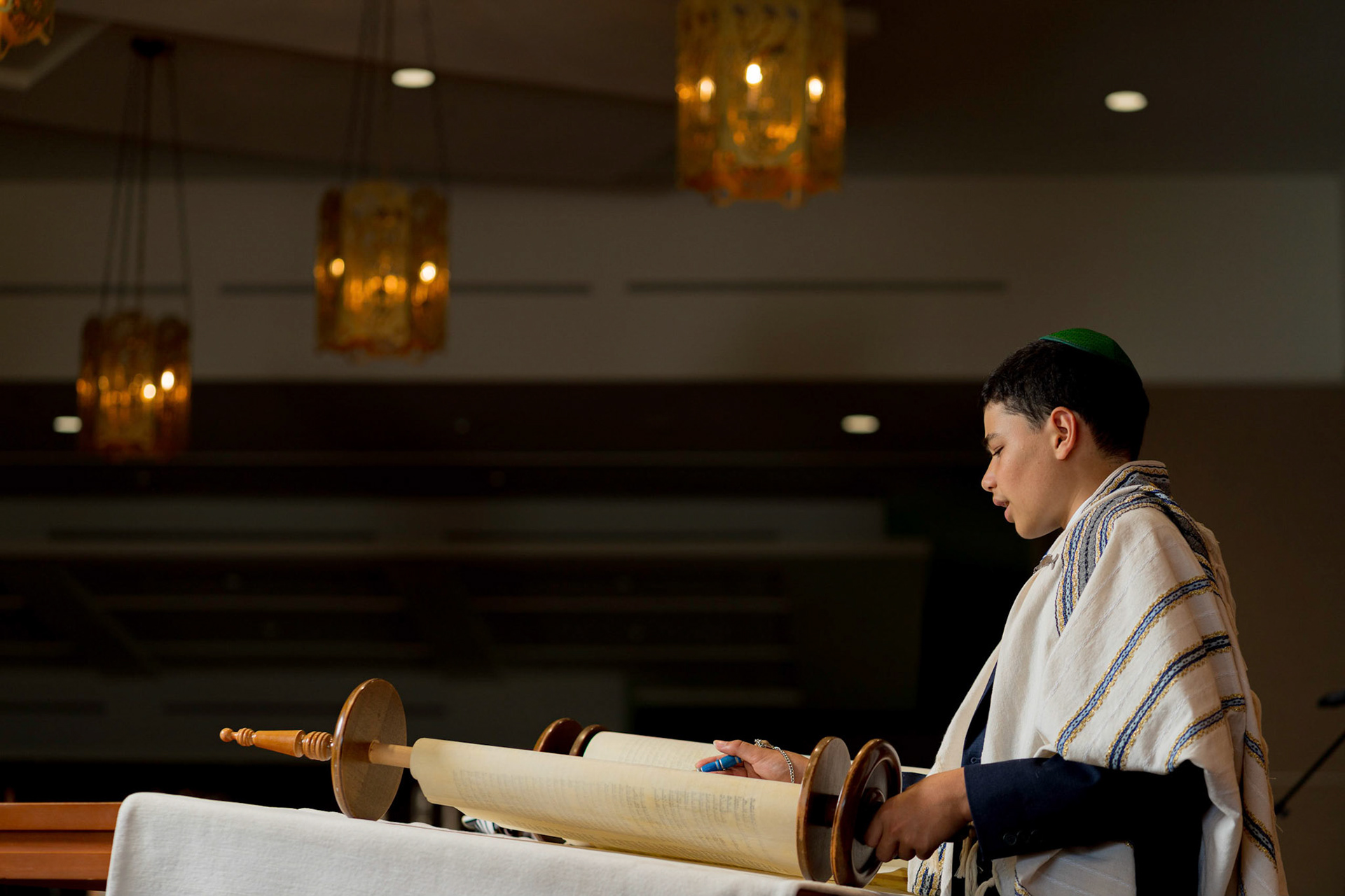 Judah’s bar mitzvah portraits at Ohr Kodesh in Silver Spring on Thursday, September 1, 2022.