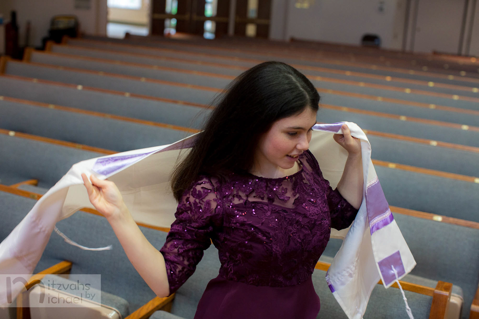 Rachel's Agudas Achim, Alexandria, VA Bat Mitzvah by Mitzvahs by Michael Temchine Photography and Pop Color Events.