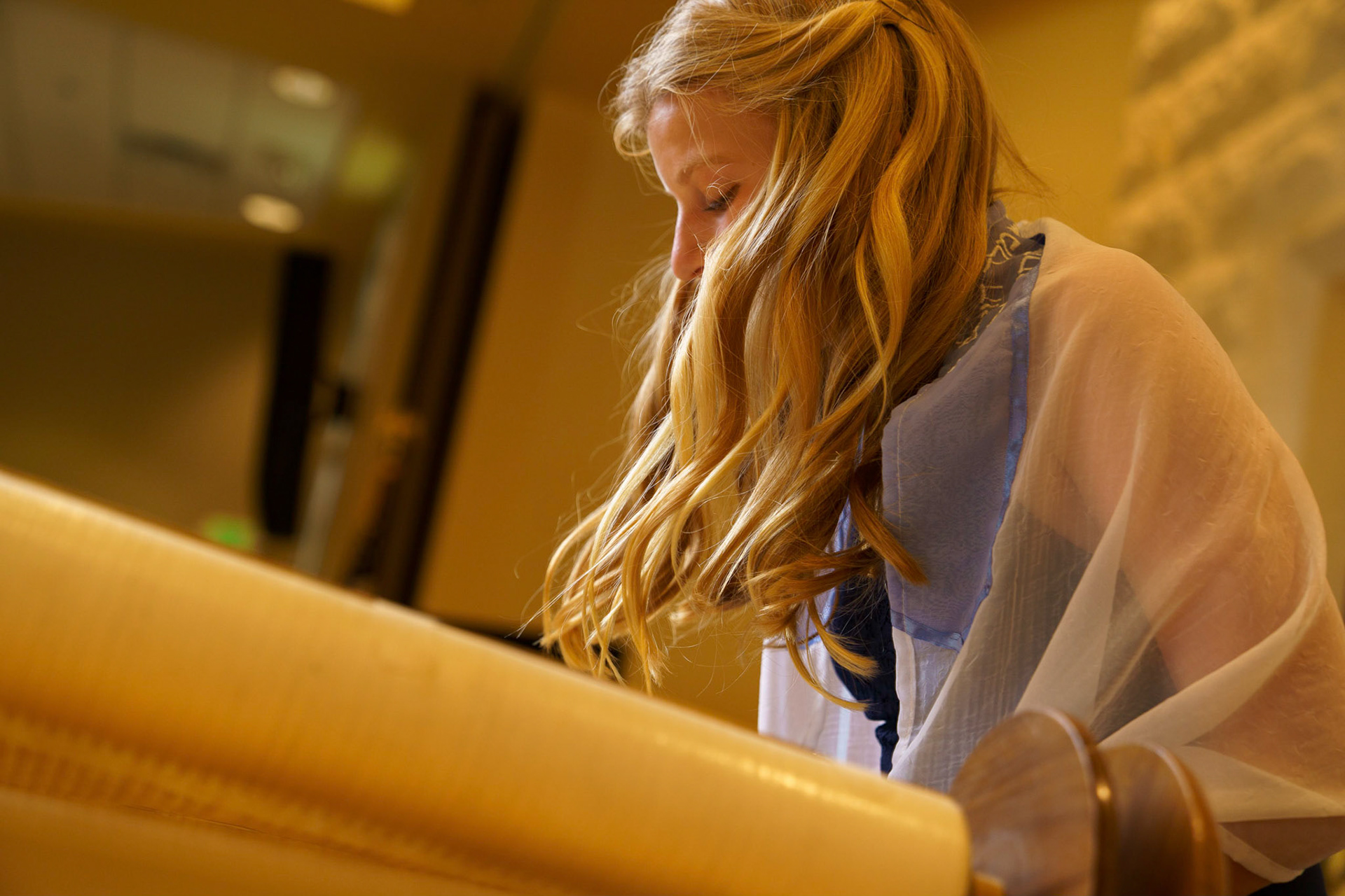 Jocelyn’s Bat Mitzvah portraits at Temple Isaiah in Fulton, MD.