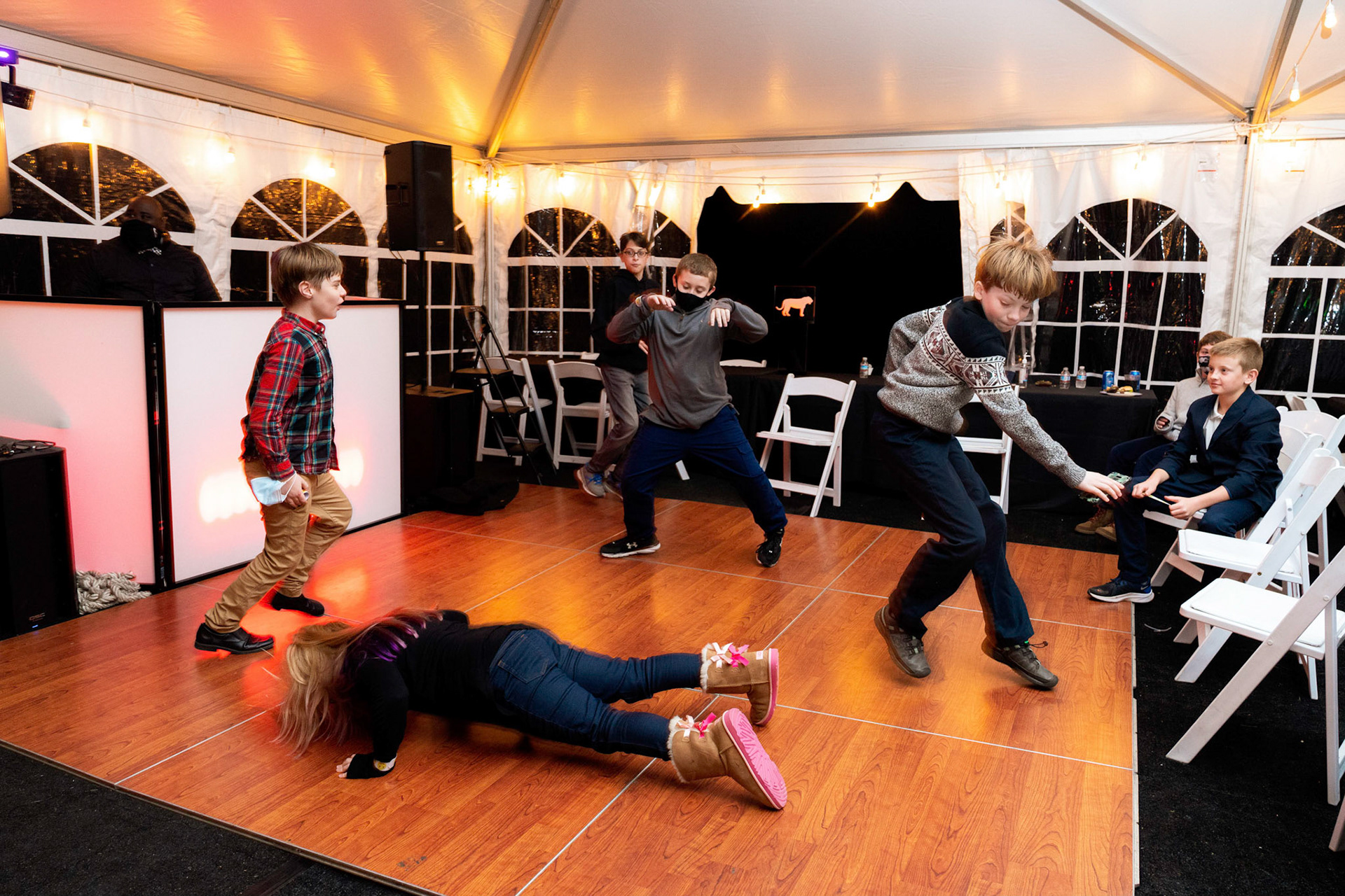 Sam’s Bar Mitzvah party at Glen Echo, on Saturday, December 18, 2021.