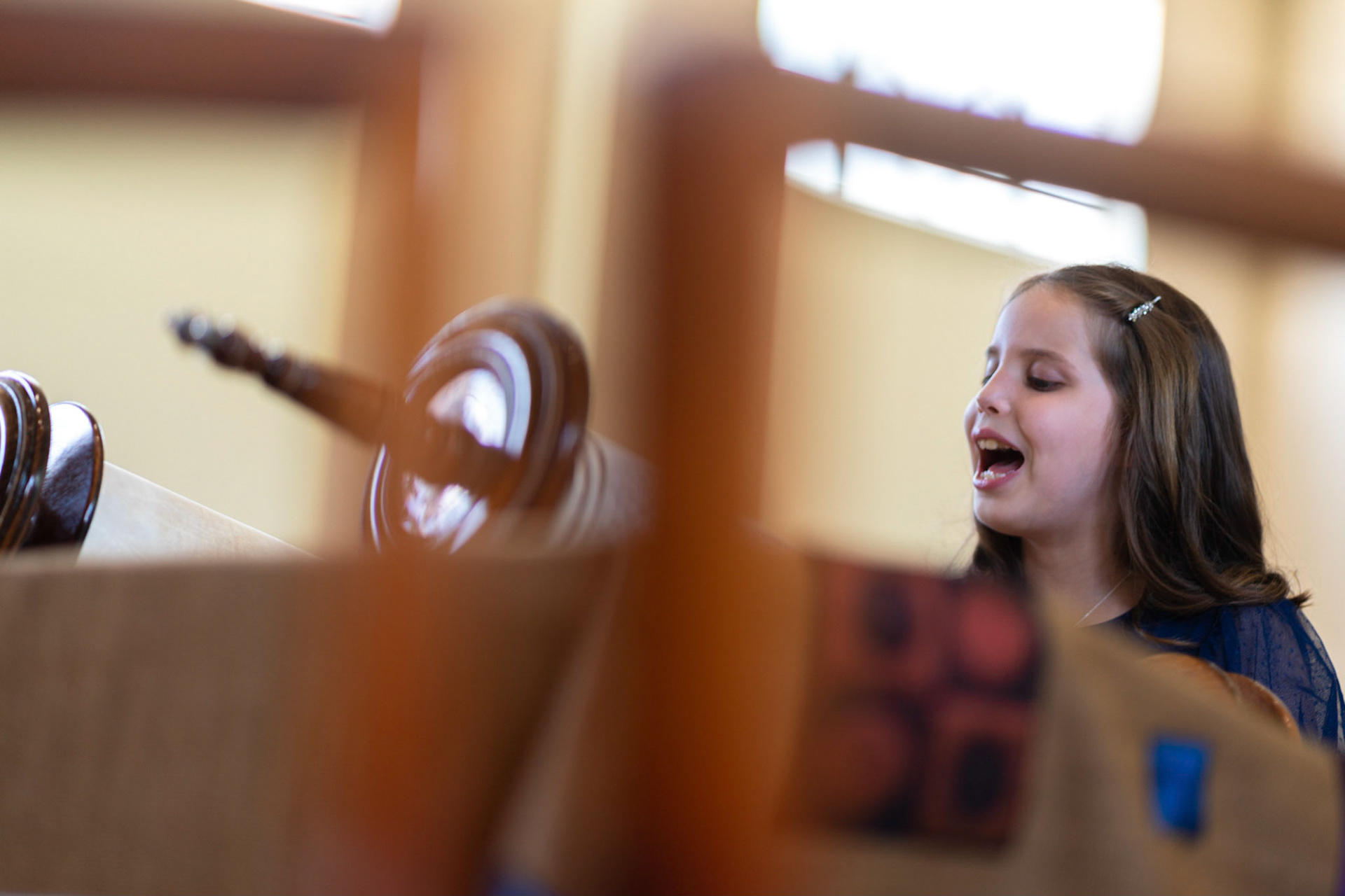 Leora’s Bat Mitzvah portrait session at Ohev Sholom in Washington D.C.