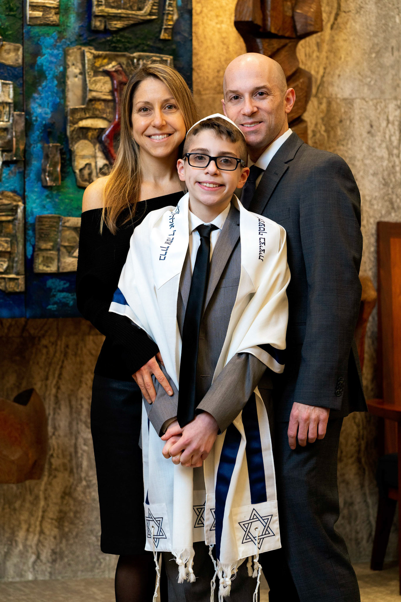 Sam’s Bar Mitzvah portraits at Temple Sinai in Washington D.C.
