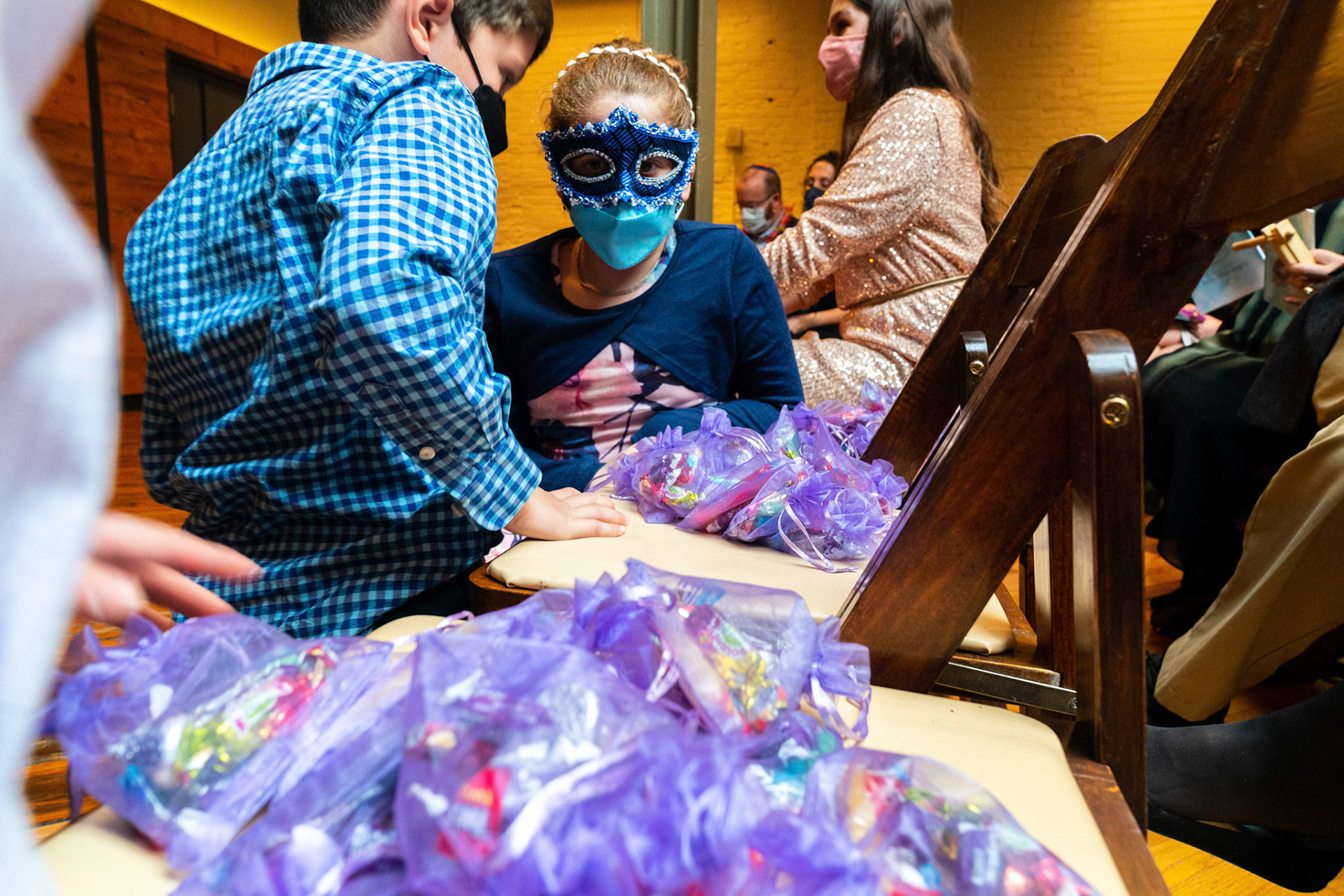 Talia’s bat mitzvah and Megillah reading on Purim on March 18, 2022 at the Accelerator Space in Baltimore, MD