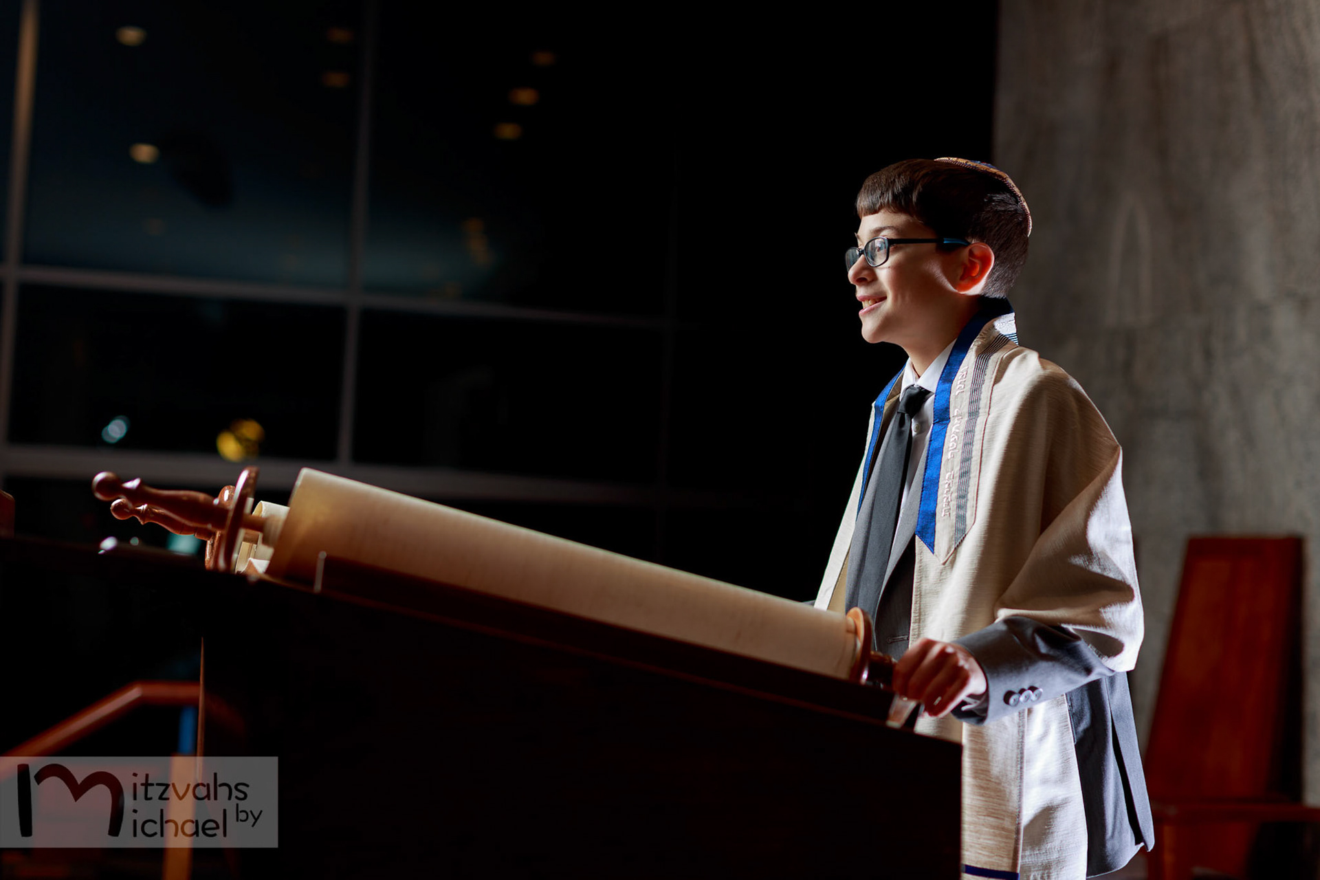 Max’s Temple Sinai Bar Mitzvah portrait session in Washington D.C. on Wednesday, December 4, 2019.