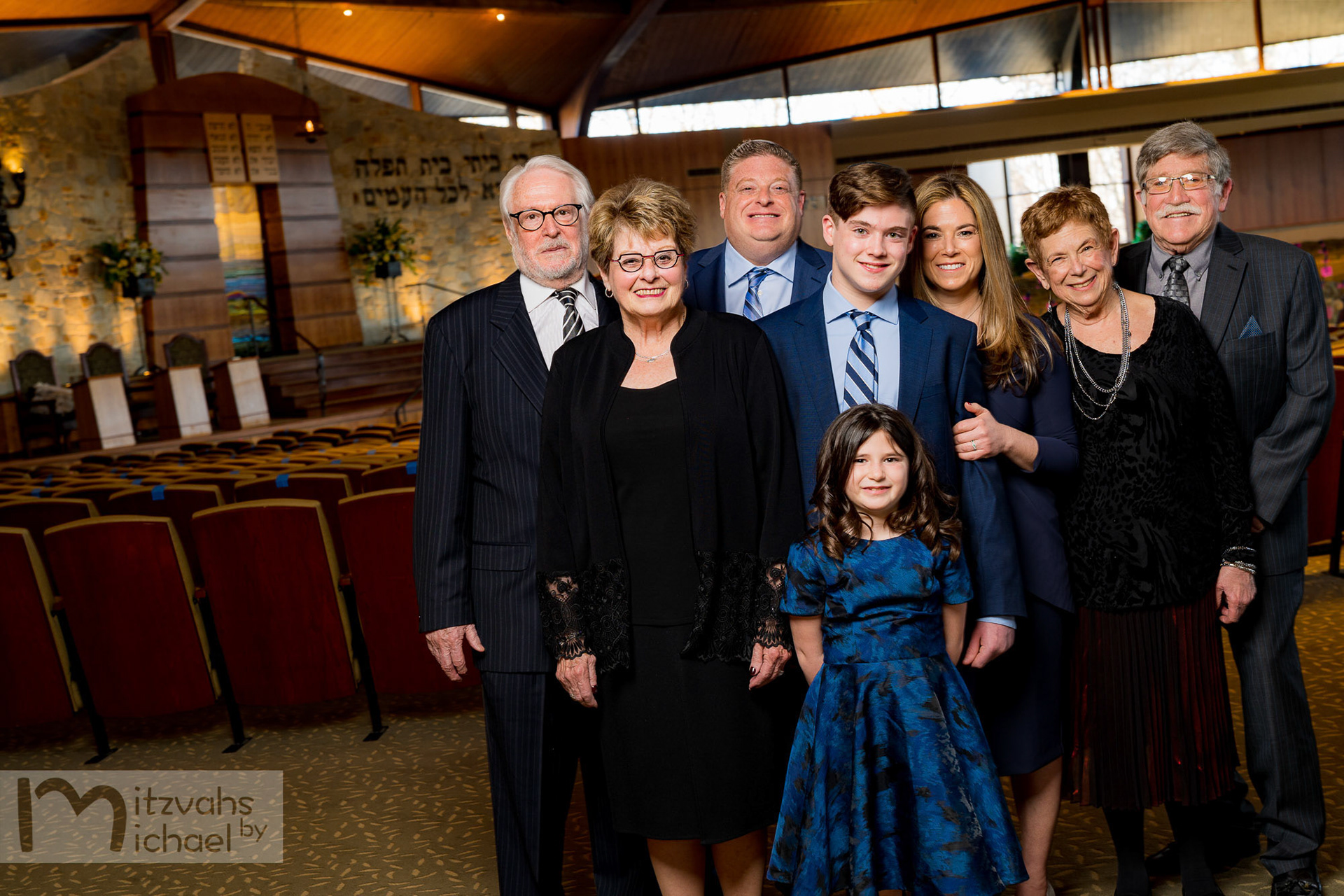 Spencer’s Bar Mitzvah portraits at Beth Tfiloh in Pikesville, MD.