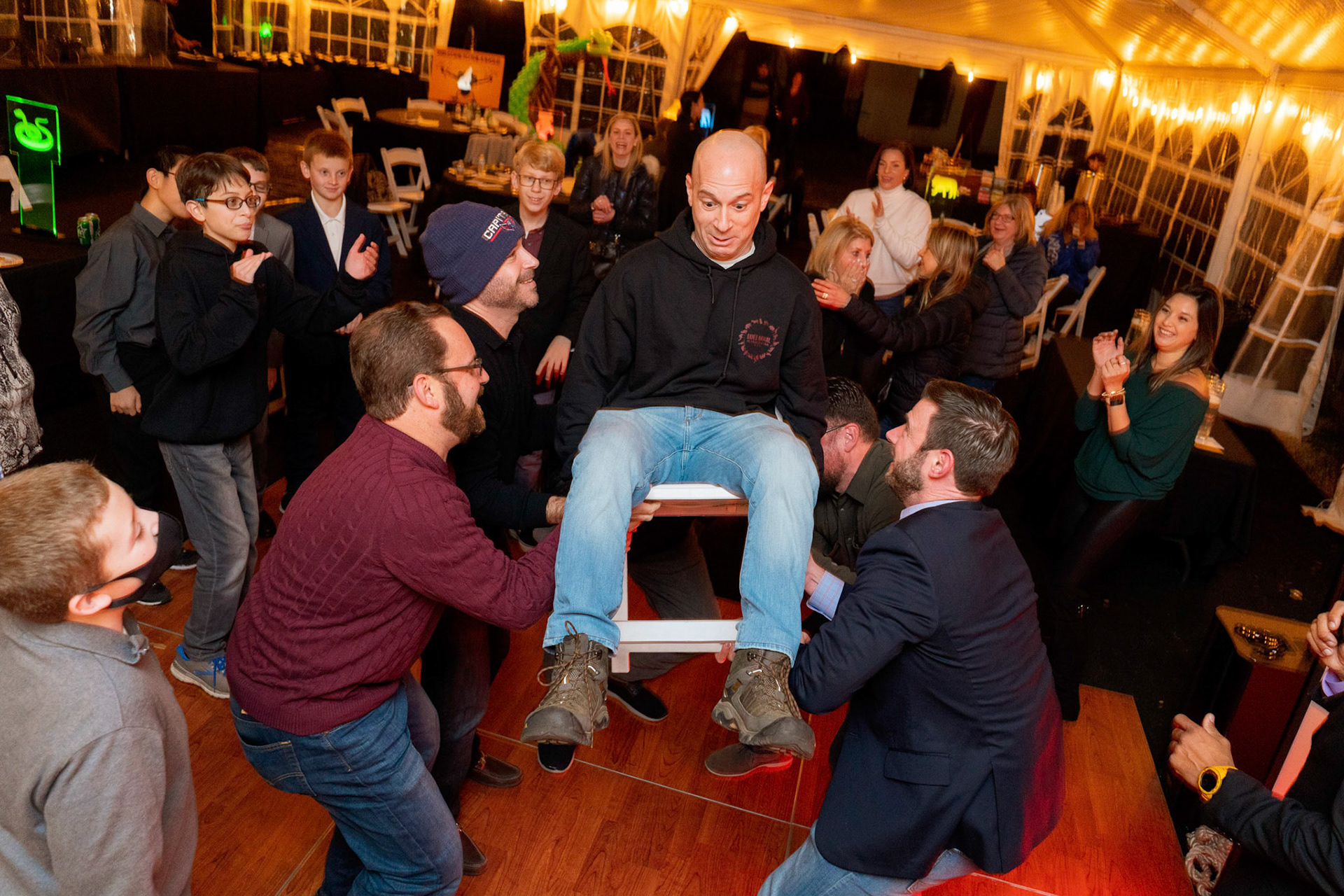 Sam’s Bar Mitzvah party at Glen Echo, on Saturday, December 18, 2021.