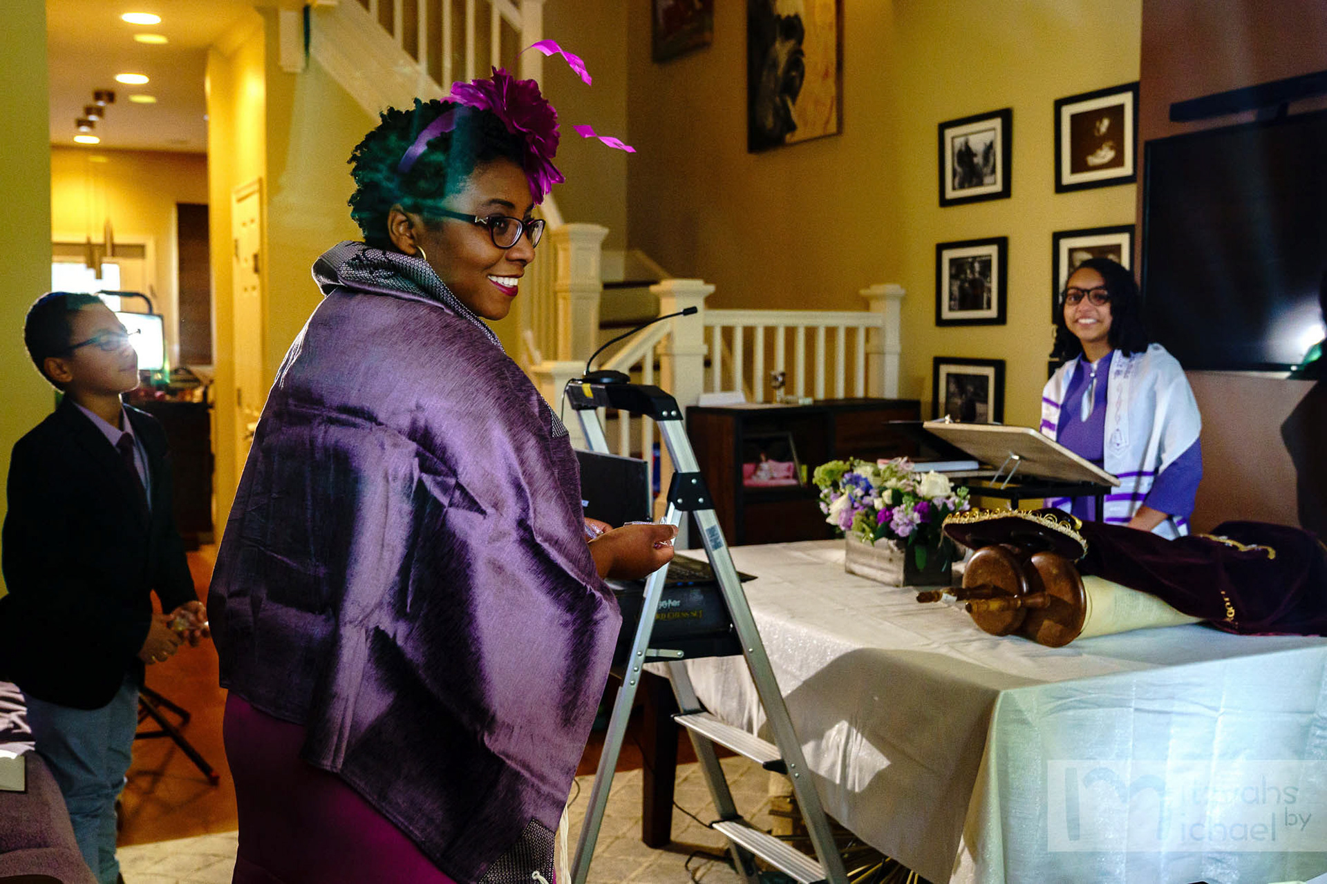 Eden’s Bat Mitzvah service from home on Thursday, May 21, 2020.