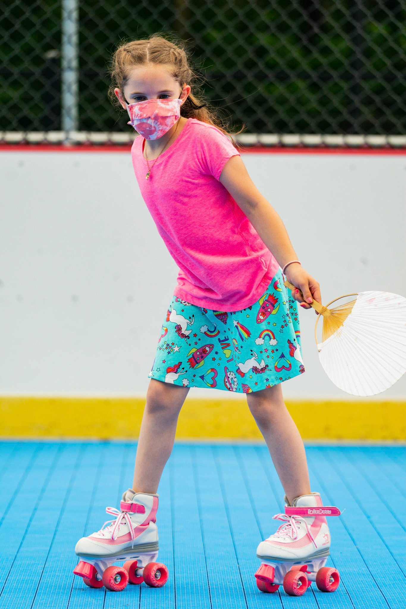 Leora’s Bat Mitzvah roller skating party on Sunday, June 6, 2021.