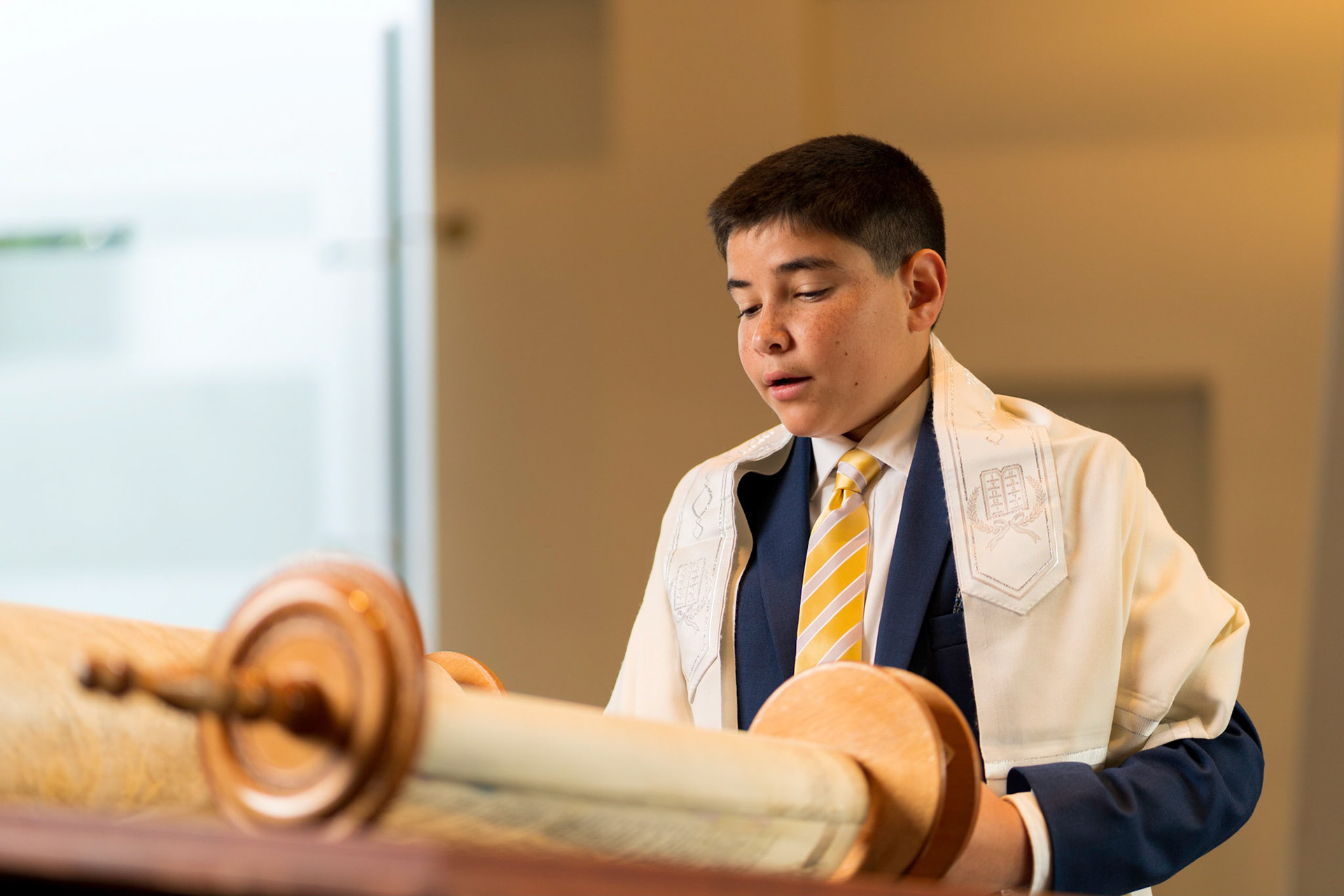 Josh’s Bar Mitzvah portraits at Temple Shalom in Silver Spring and party at Elder Pine Brewing &amp; Blending Co in Gaithersburg, MD.