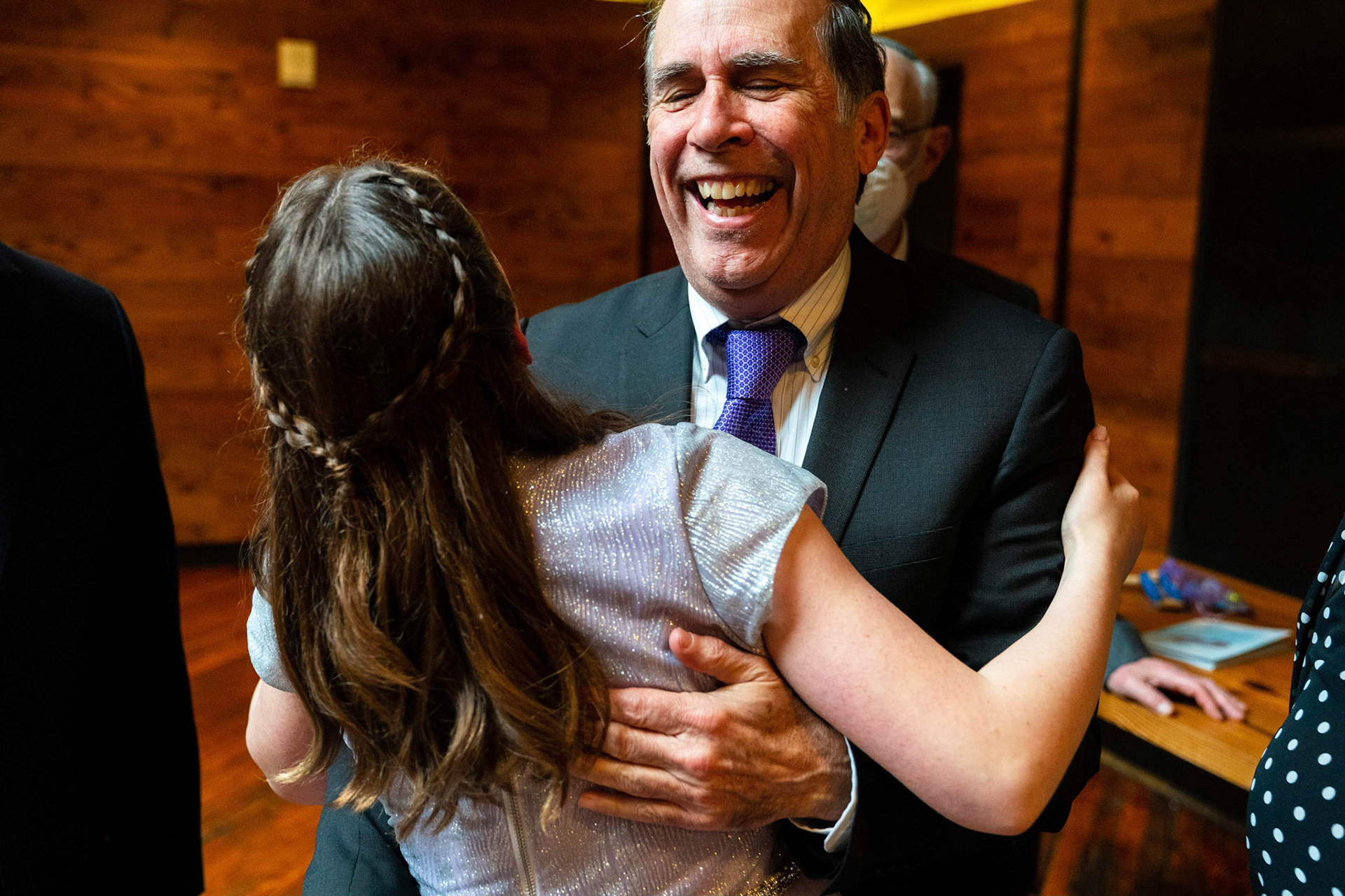 Talia’s bat mitzvah and Megillah reading on Purim on March 18, 2022 at the Accelerator Space in Baltimore, MD