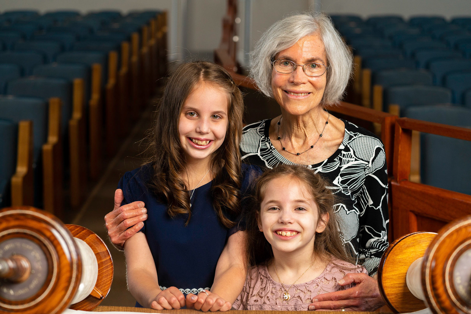 Leora’s Bat Mitzvah portrait session at Ohev Sholom in Washington D.C.