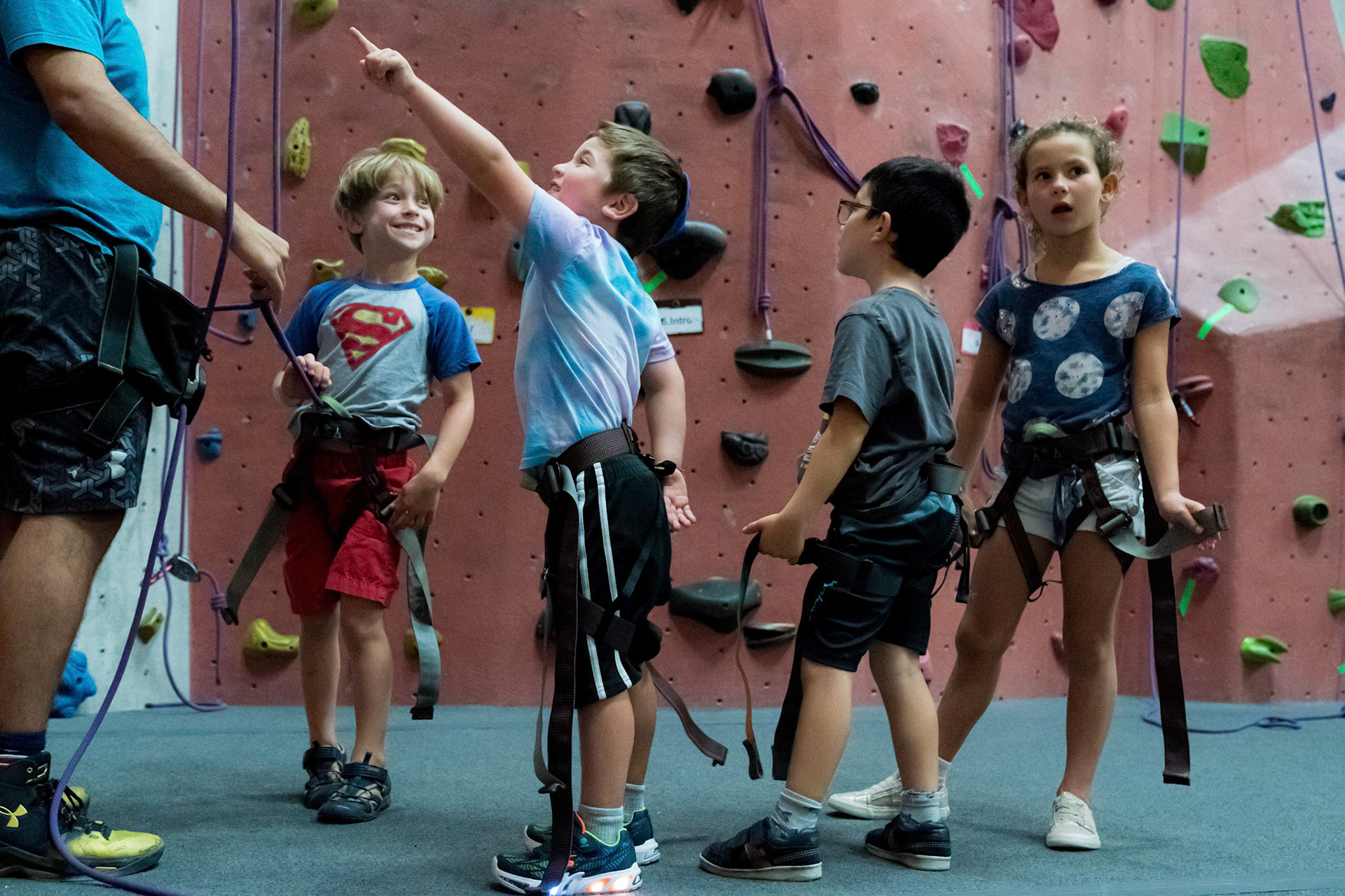 Judah’s bar mitzvah party at Movement climbing gym in Rockville on Sunday, September 4, 2022.