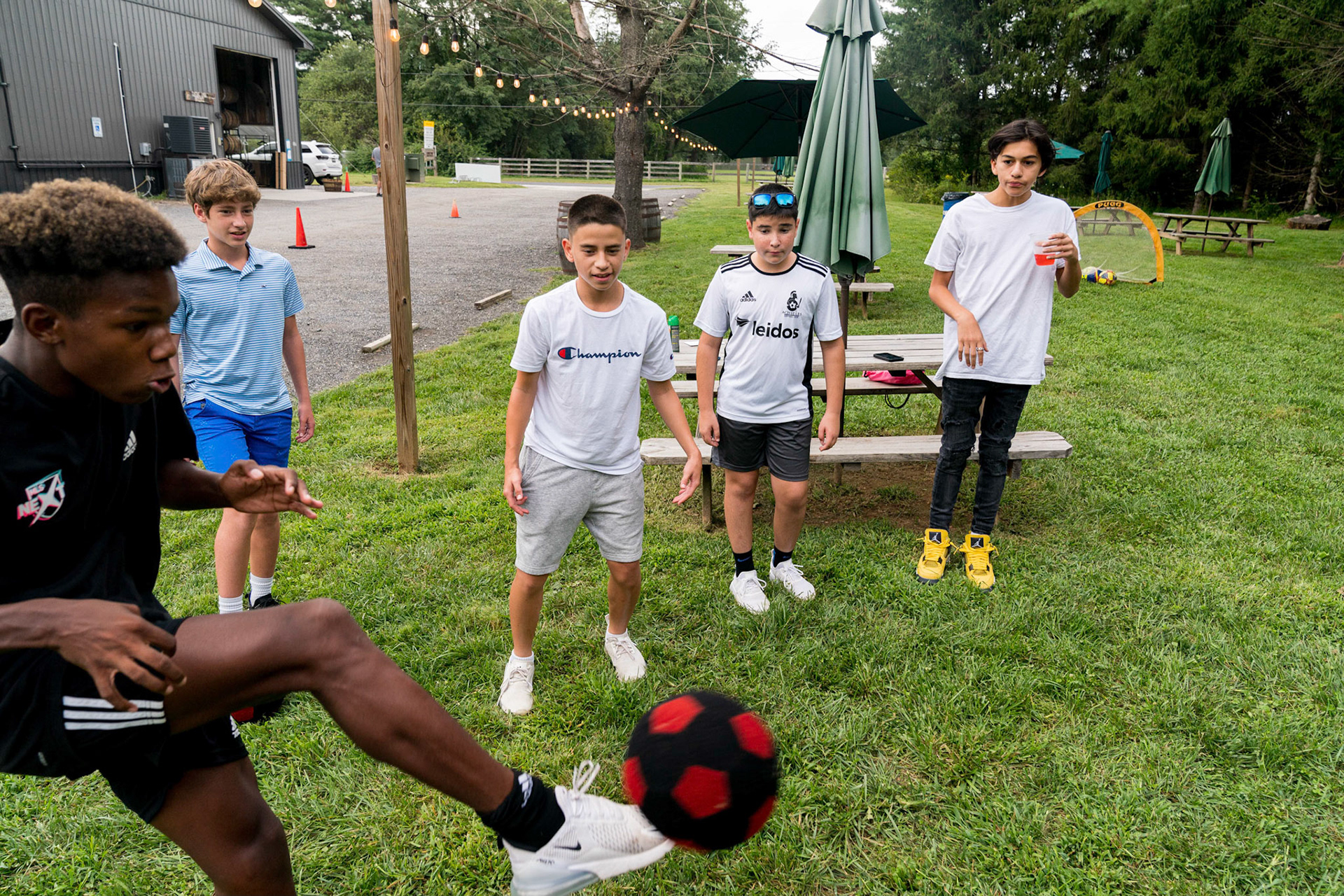 Josh’s Bar Mitzvah portraits at Temple Shalom in Silver Spring and party at Elder Pine Brewing &amp; Blending Co in Gaithersburg, MD.