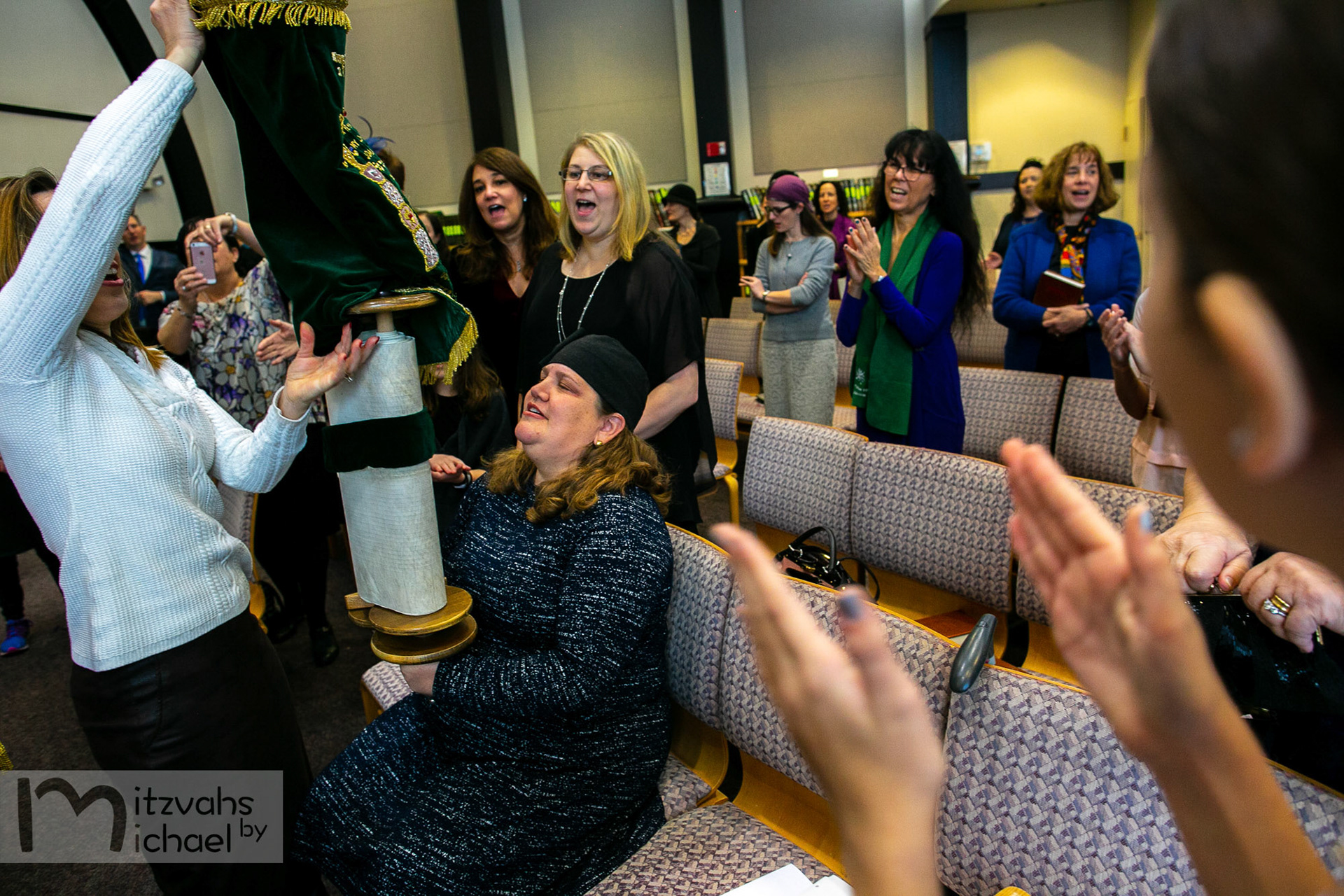 Modern Orthodox Jewish Bat Mitzvah at Beth Sholom in Potomac, MD on Sunday, December 9, 2018 of Libby Hurwitz.