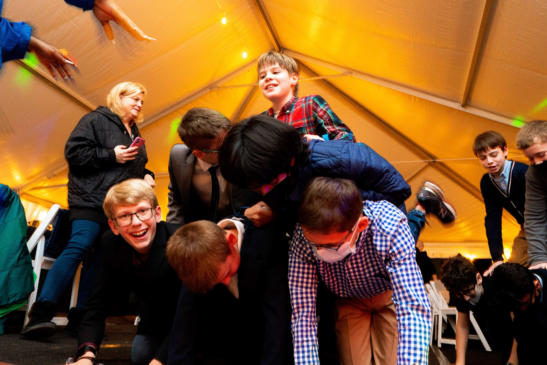 Sam’s Bar Mitzvah party at Glen Echo, on Saturday, December 18, 2021.