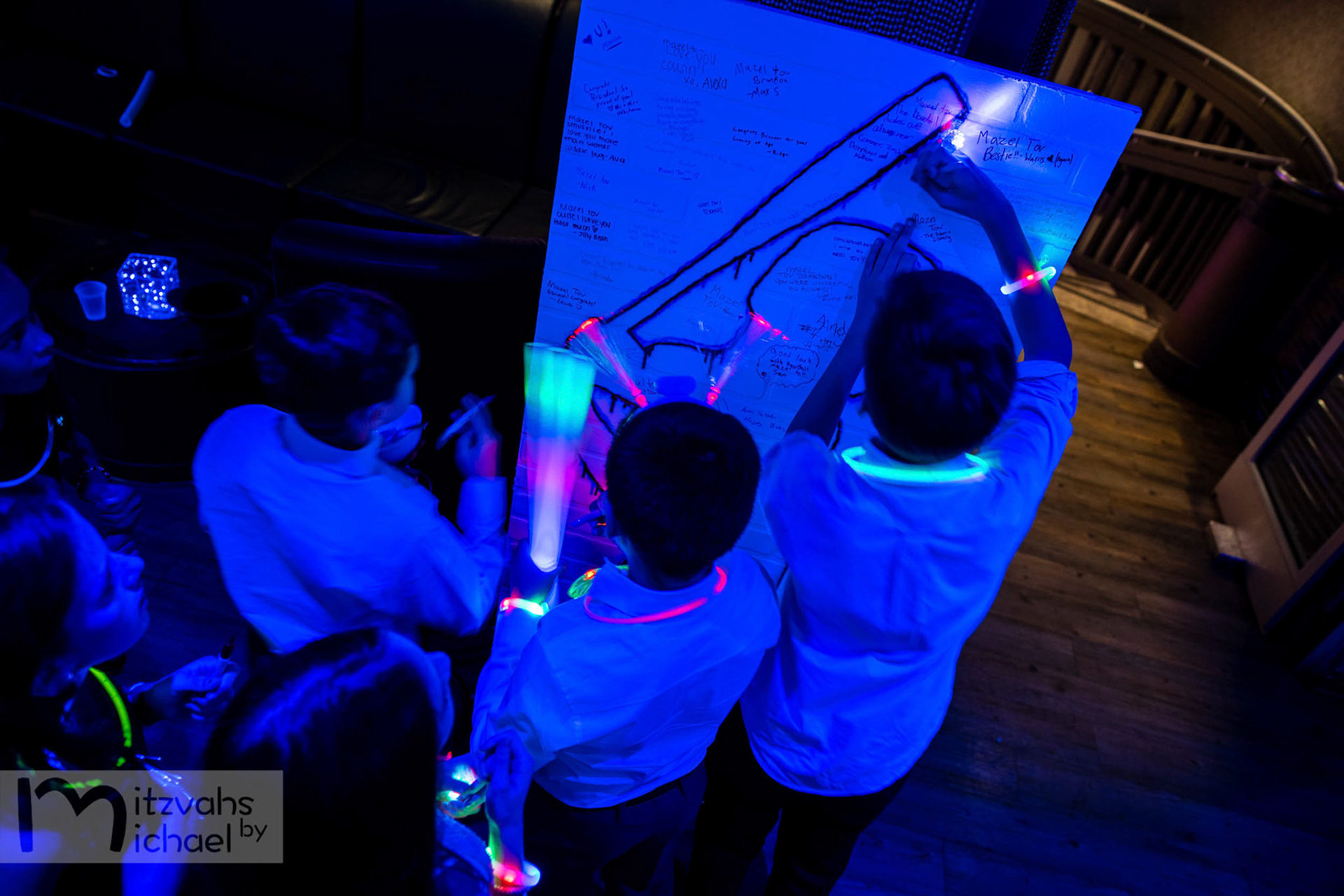 Brandon’s Bar Mitzvah party at The Loft at 4935 in Bethesda, MD.