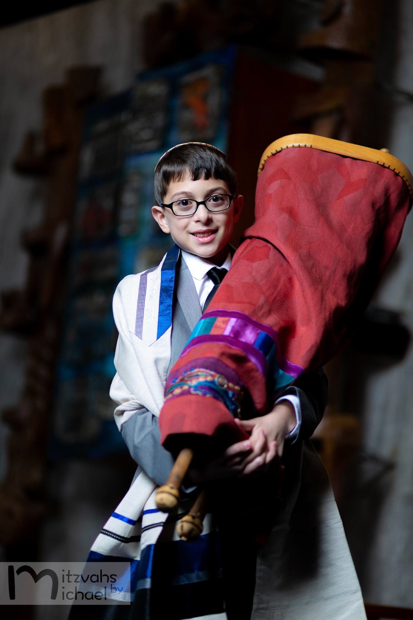 Max’s Temple Sinai Bar Mitzvah portrait session in Washington D.C. on Wednesday, December 4, 2019.