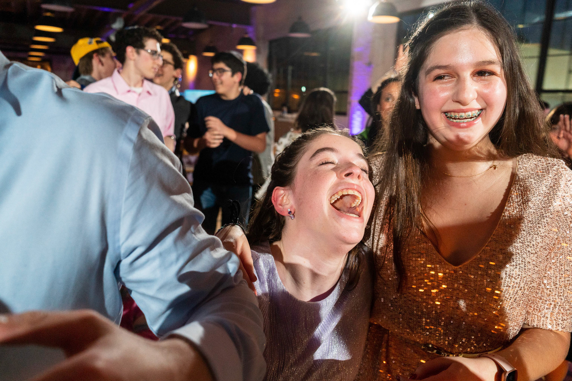 Talia’s bat mitzvah and Megillah reading on Purim on March 18, 2022 at the Accelerator Space in Baltimore, MD