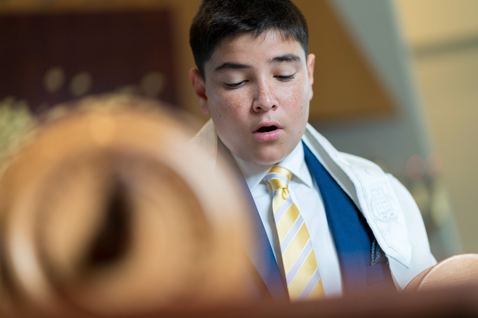 Josh’s Bar Mitzvah portraits at Temple Shalom in Silver Spring and party at Elder Pine Brewing &amp; Blending Co in Gaithersburg, MD.