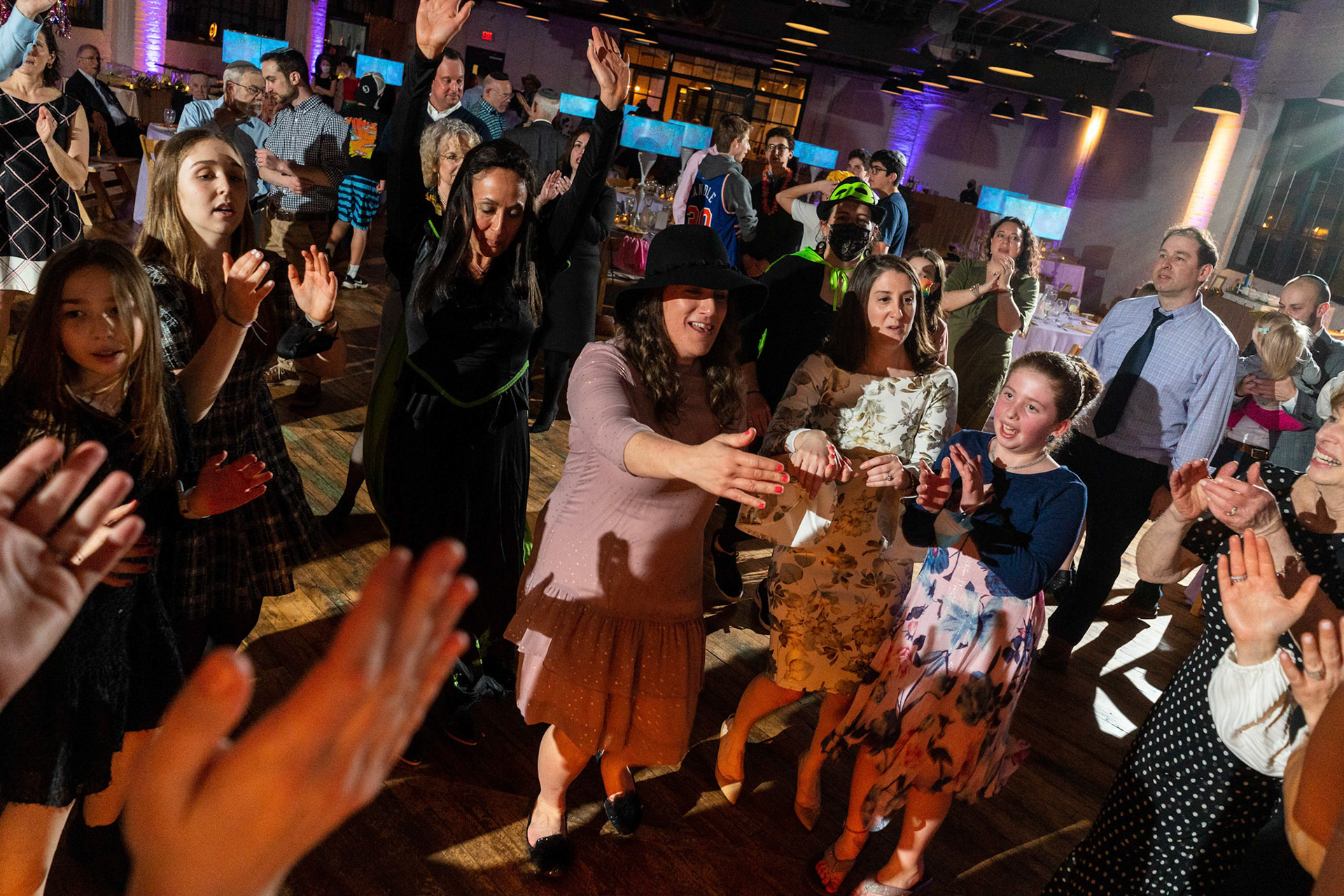 Talia’s bat mitzvah and Megillah reading on Purim on March 18, 2022 at the Accelerator Space in Baltimore, MD