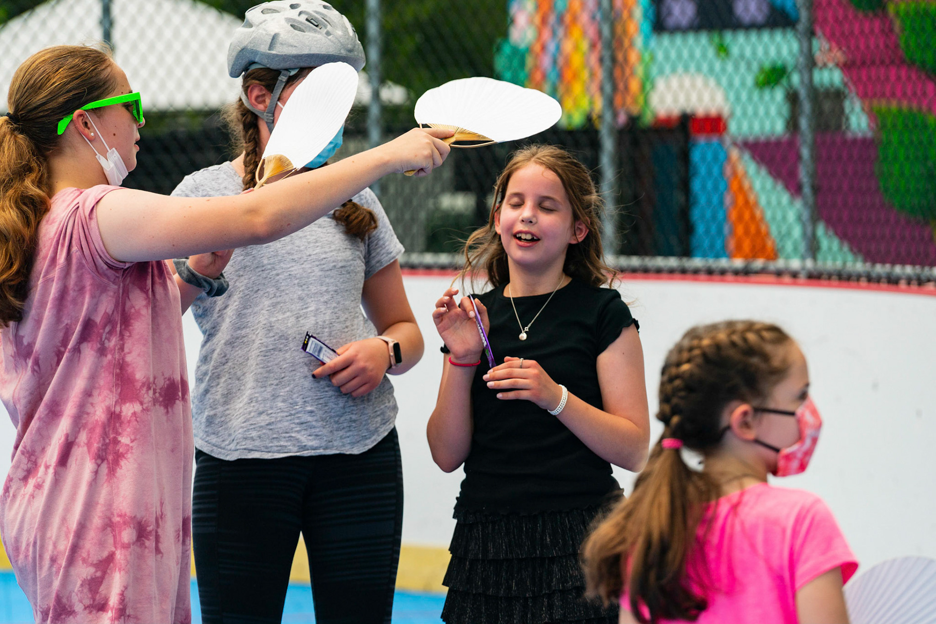 Leora’s Bat Mitzvah roller skating party on Sunday, June 6, 2021.