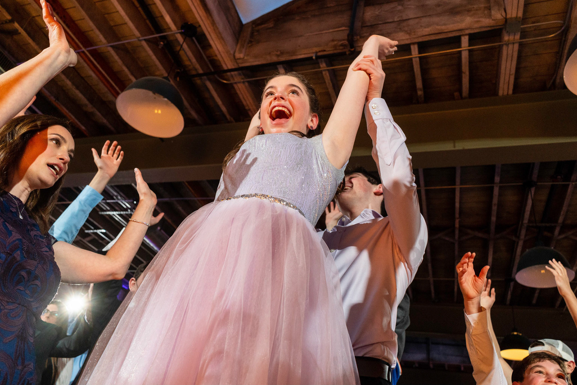 Talia’s bat mitzvah and Megillah reading on Purim on March 18, 2022 at the Accelerator Space in Baltimore, MD