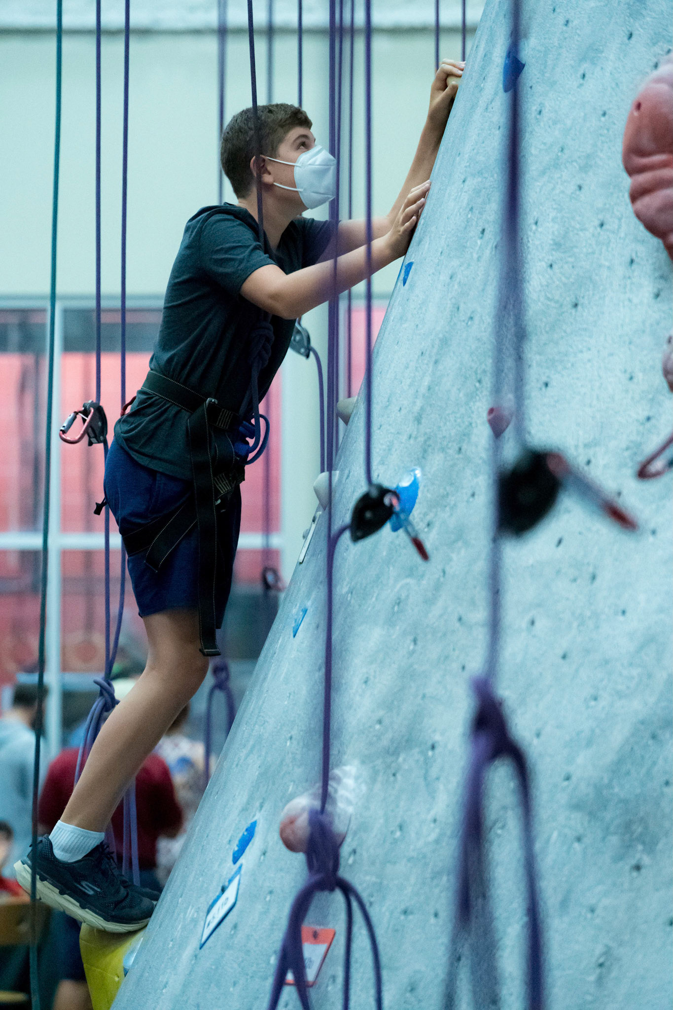 Judah’s bar mitzvah party at Movement climbing gym in Rockville on Sunday, September 4, 2022.