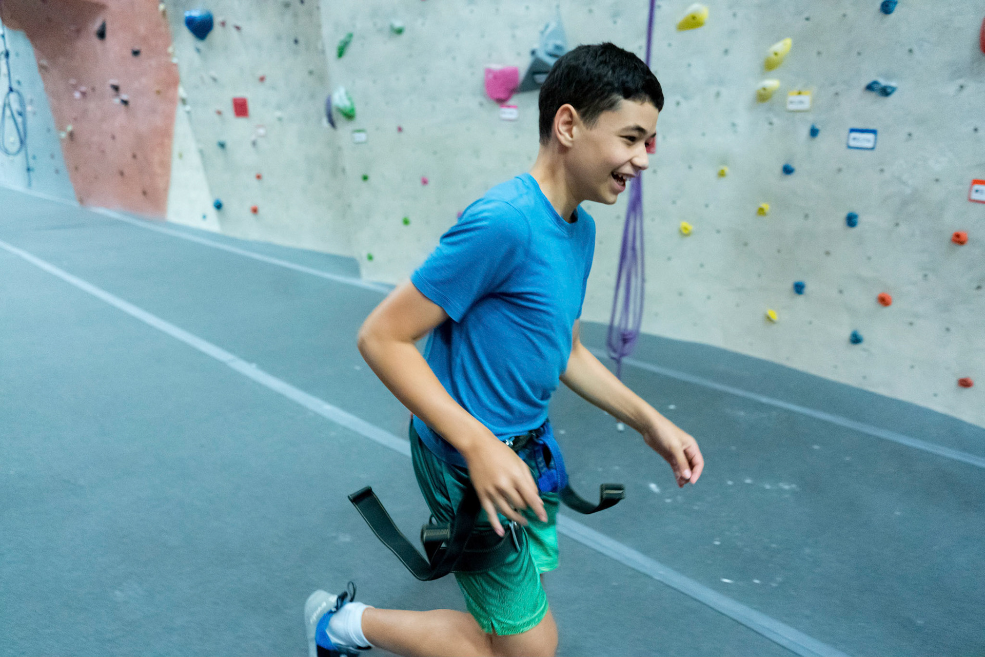 Judah’s bar mitzvah party at Movement climbing gym in Rockville on Sunday, September 4, 2022.