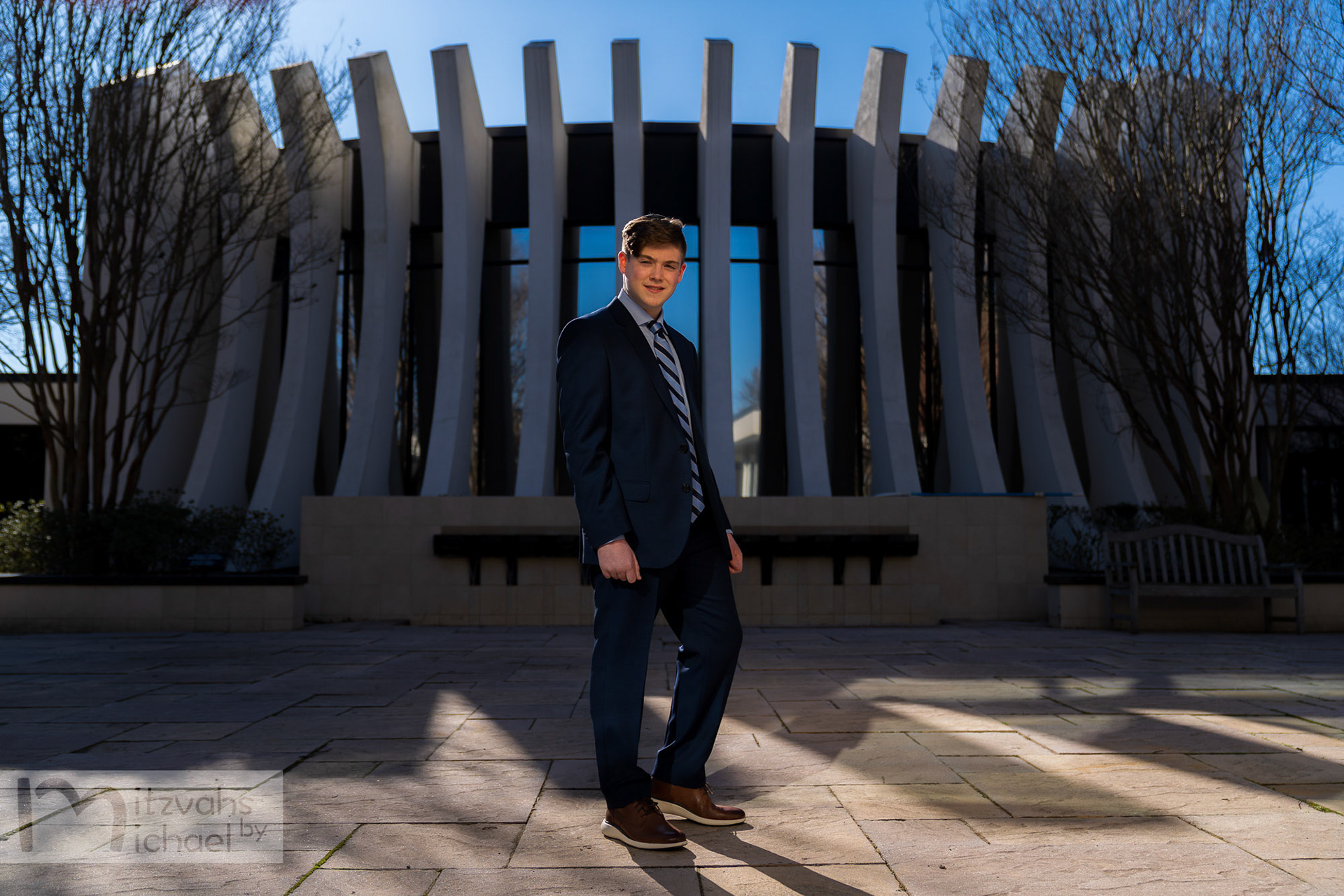 Spencer’s Bar Mitzvah portraits at Beth Tfiloh in Pikesville, MD.