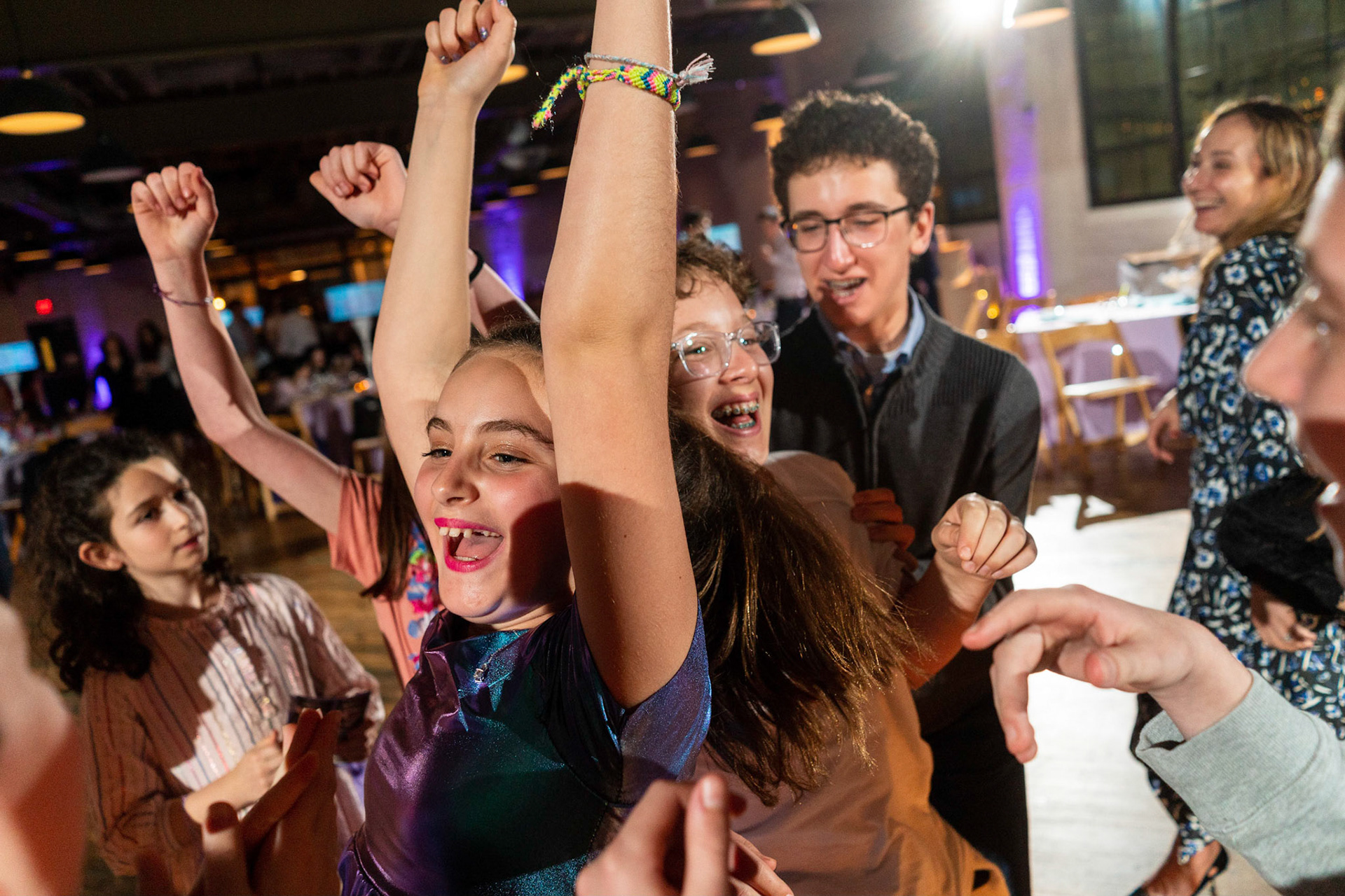 Talia’s bat mitzvah and Megillah reading on Purim on March 18, 2022 at the Accelerator Space in Baltimore, MD