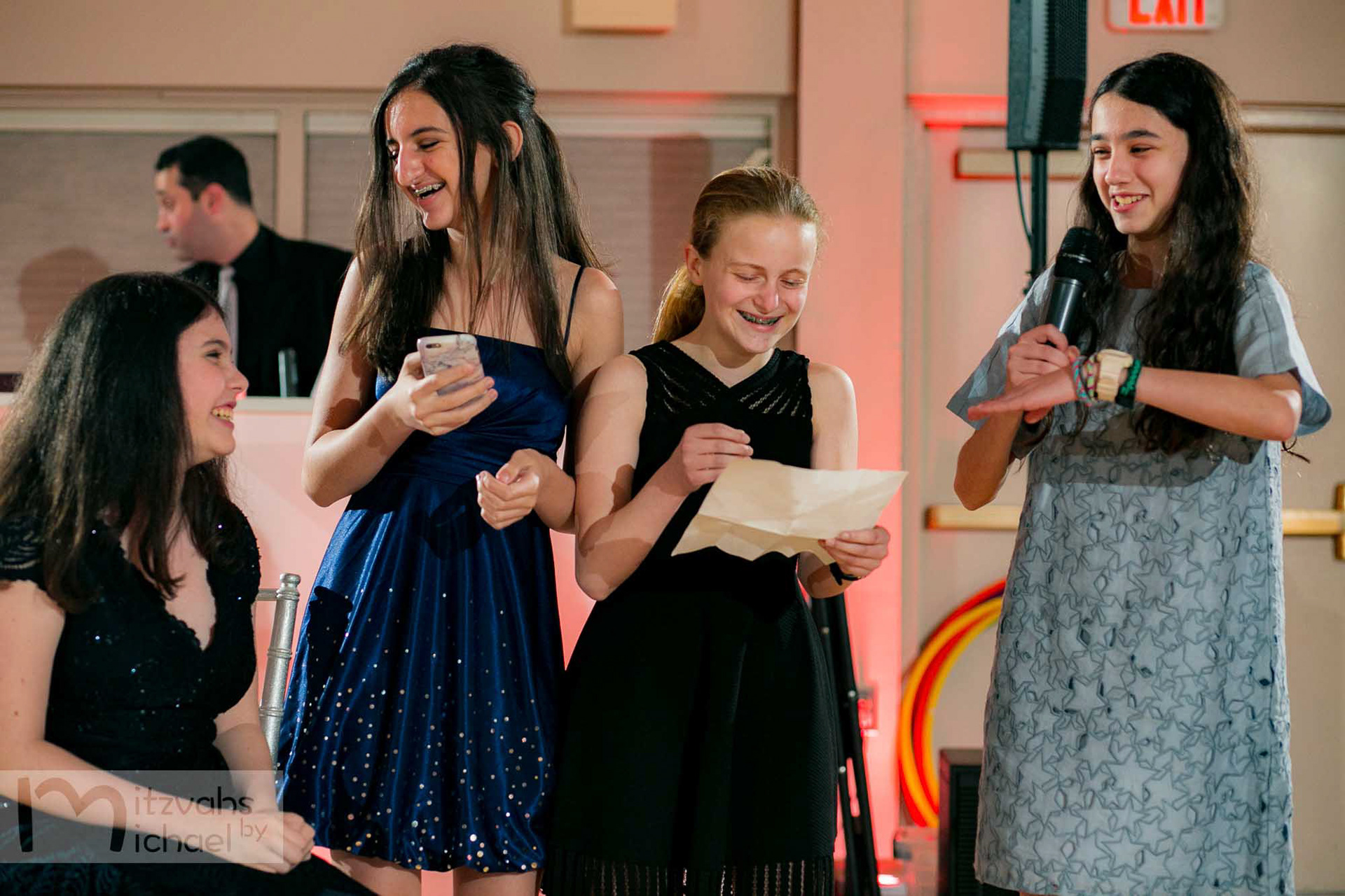 Rachel's Agudas Achim, Alexandria, VA Bat Mitzvah by Mitzvahs by Michael Temchine Photography and Pop Color Events.