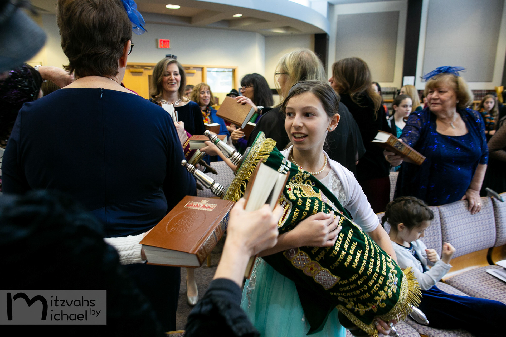 Modern Orthodox Jewish Bat Mitzvah at Beth Sholom in Potomac, MD on Sunday, December 9, 2018 of Libby Hurwitz.