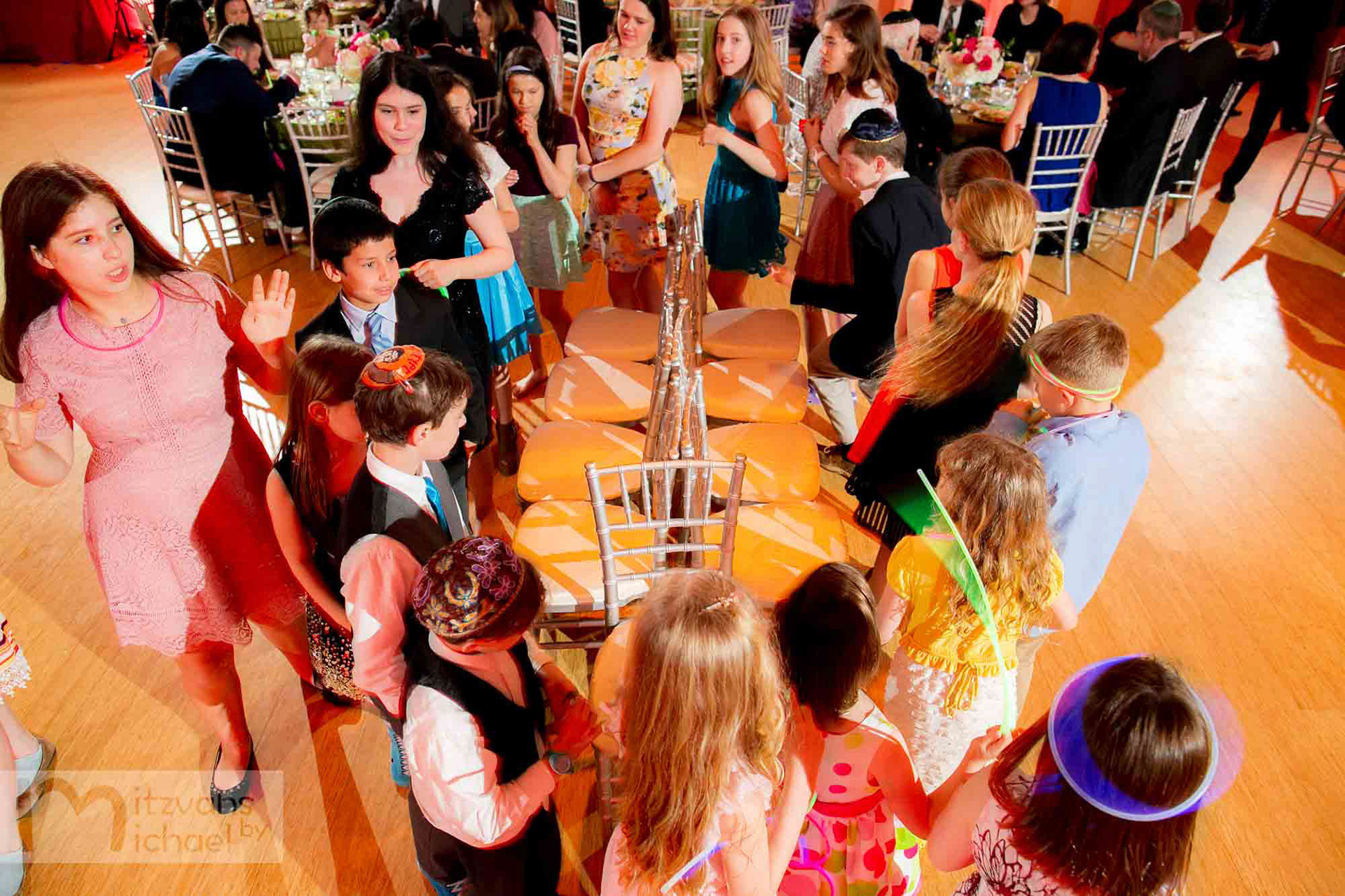 Rachel's Agudas Achim, Alexandria, VA Bat Mitzvah by Mitzvahs by Michael Temchine Photography and Pop Color Events.