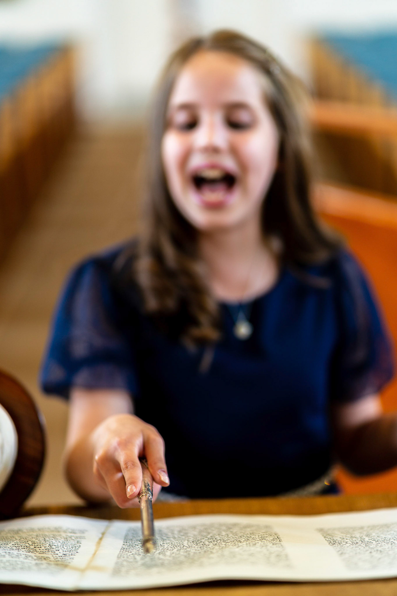 Leora’s Bat Mitzvah portrait session at Ohev Sholom in Washington D.C.
