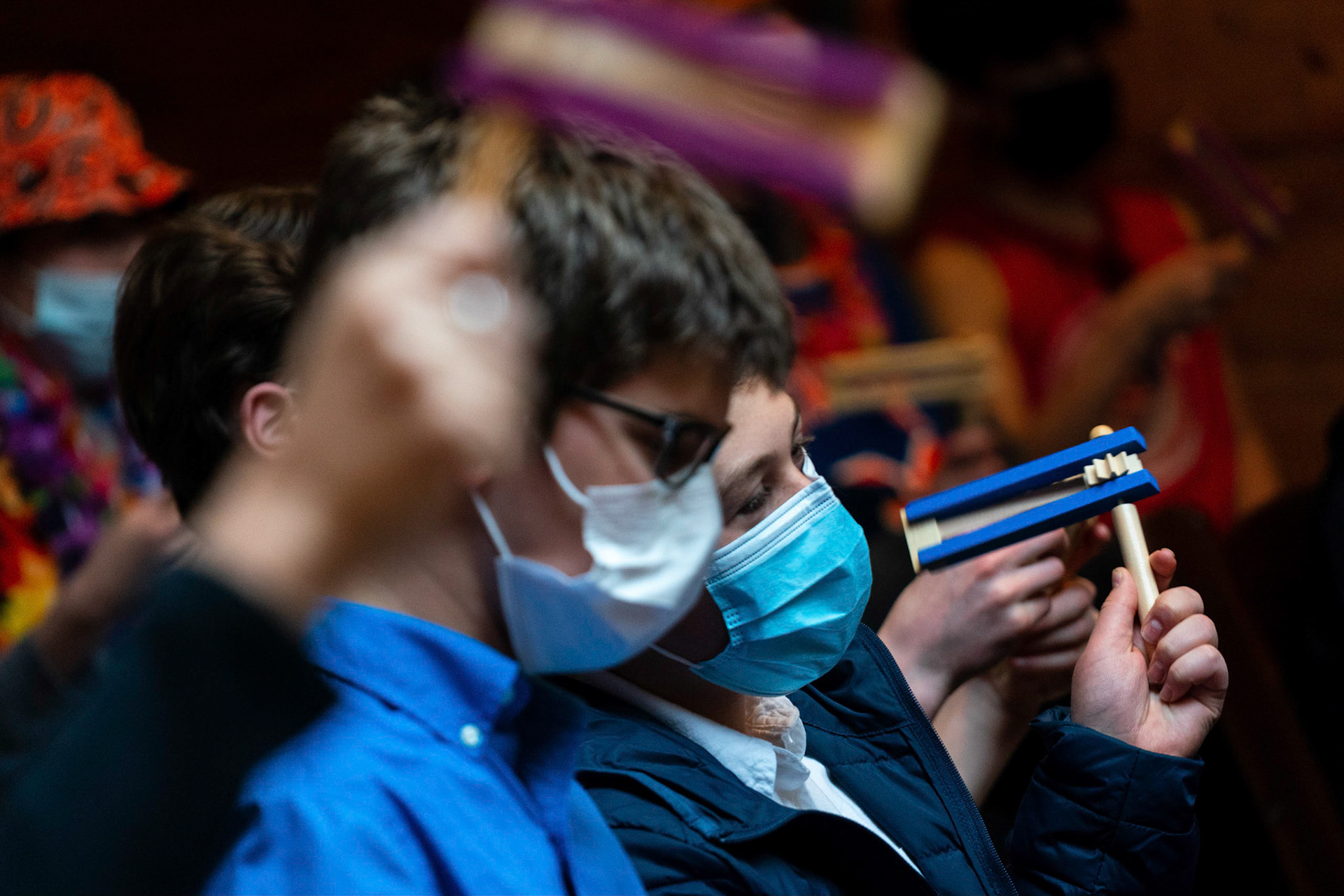 Talia’s bat mitzvah and Megillah reading on Purim on March 18, 2022 at the Accelerator Space in Baltimore, MD