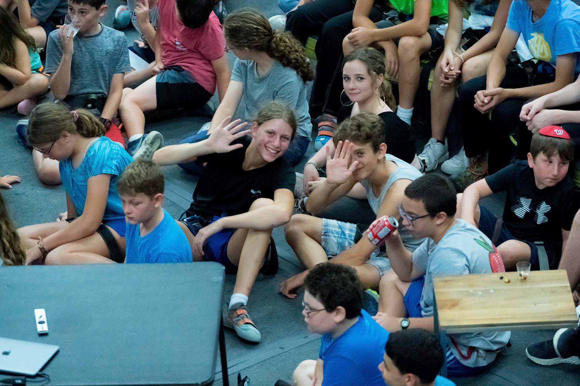Judah’s bar mitzvah party at Movement climbing gym in Rockville on Sunday, September 4, 2022.