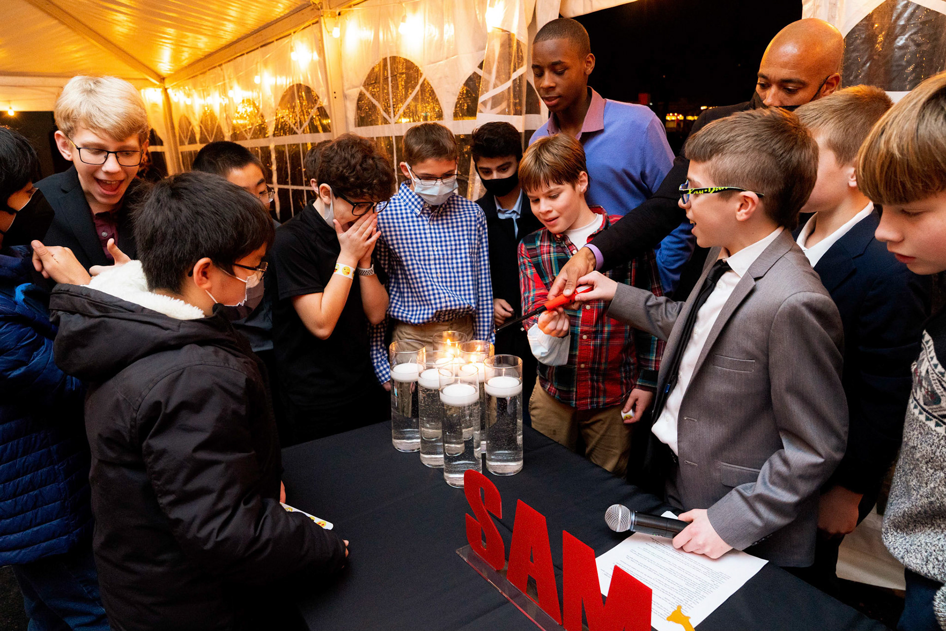Sam’s Bar Mitzvah party at Glen Echo, on Saturday, December 18, 2021.