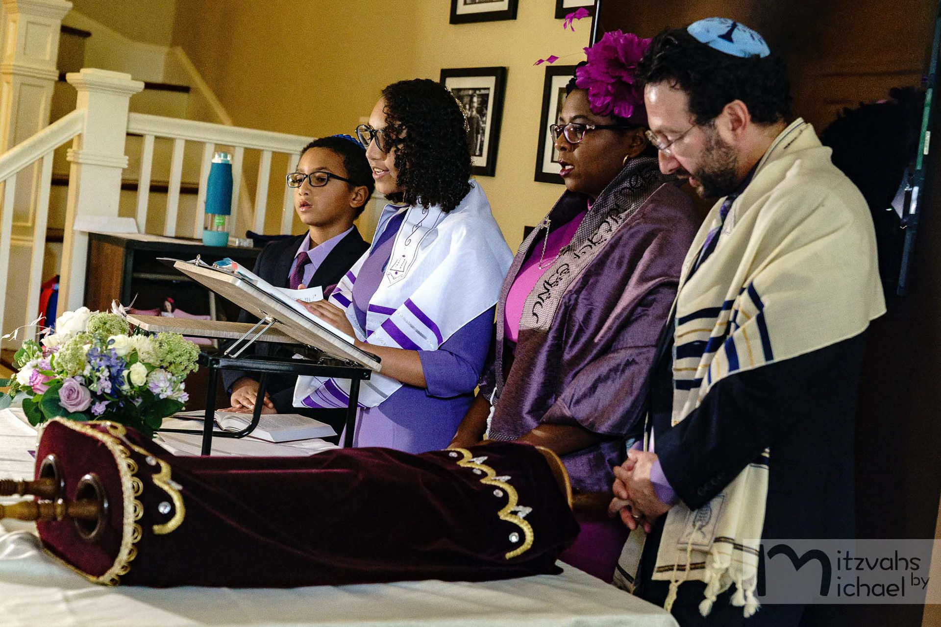 Eden’s Bat Mitzvah service from home on Thursday, May 21, 2020.