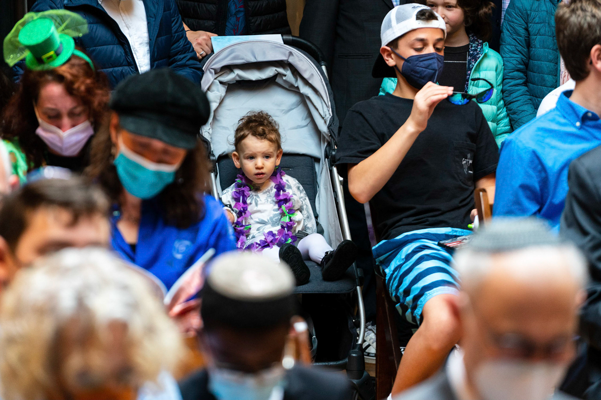 Talia’s bat mitzvah and Megillah reading on Purim on March 18, 2022 at the Accelerator Space in Baltimore, MD