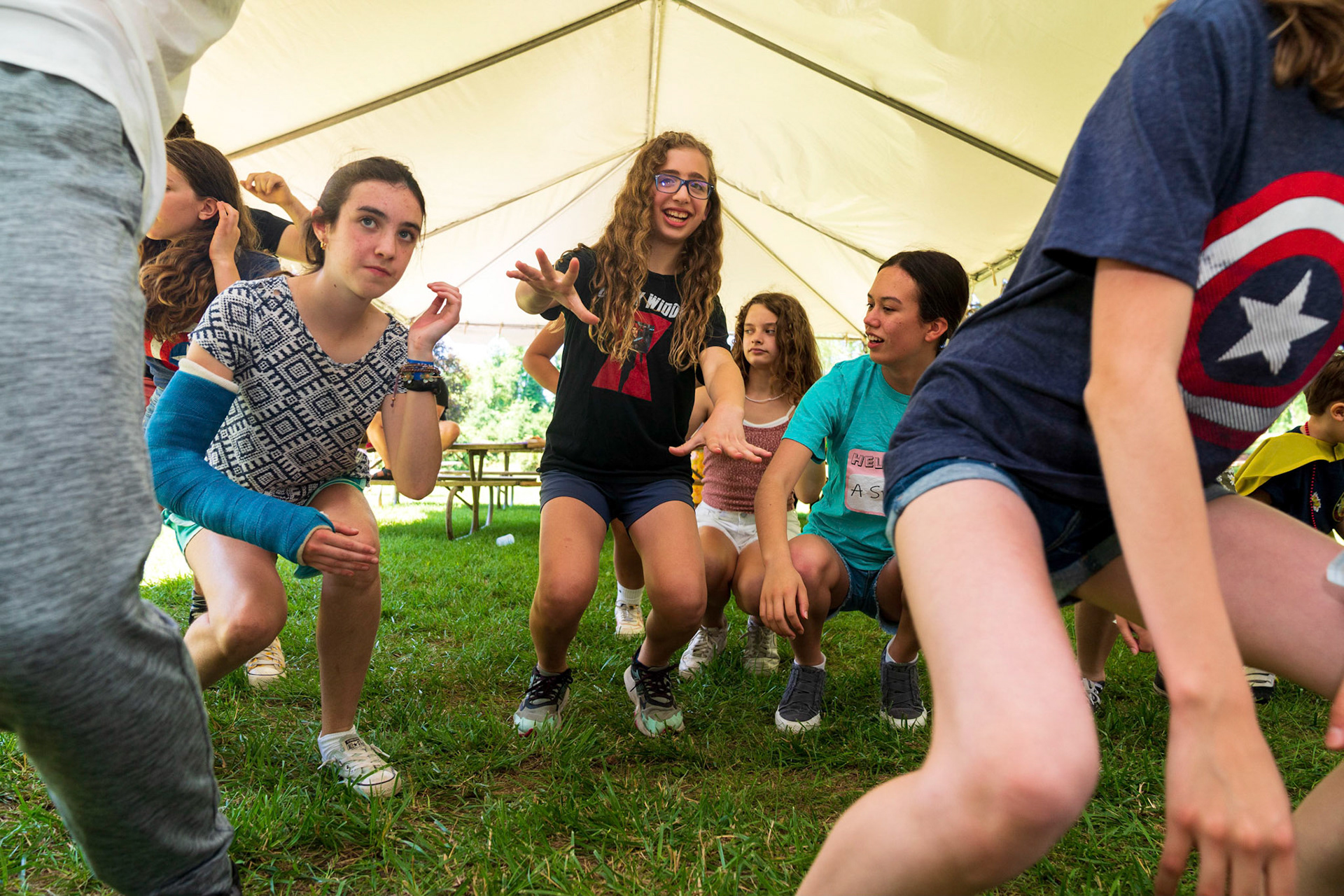 Jordana’s Adas Israel Bat Mitzvah rehearsal session and party at Smokey Glen Farm
