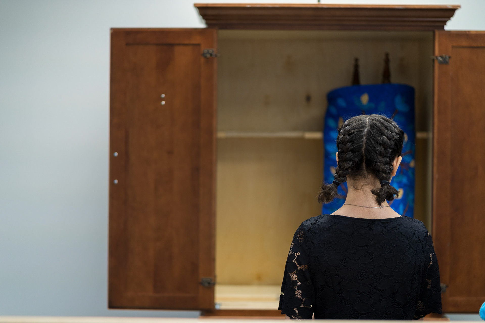 Ilana’s Bat Mitzvah rehearsal at Bat Chaverim in Columbia, MD.