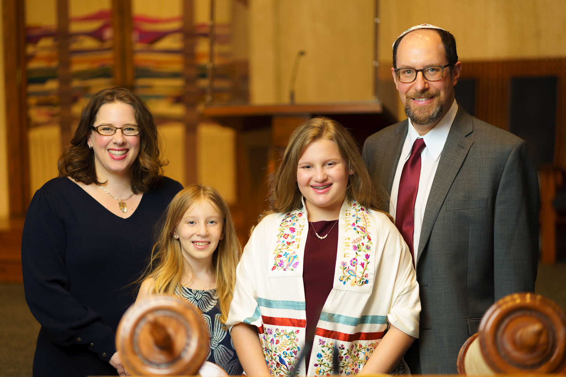 Dani’s Temple Rodef Shalom Bat Mitzvah portraits.