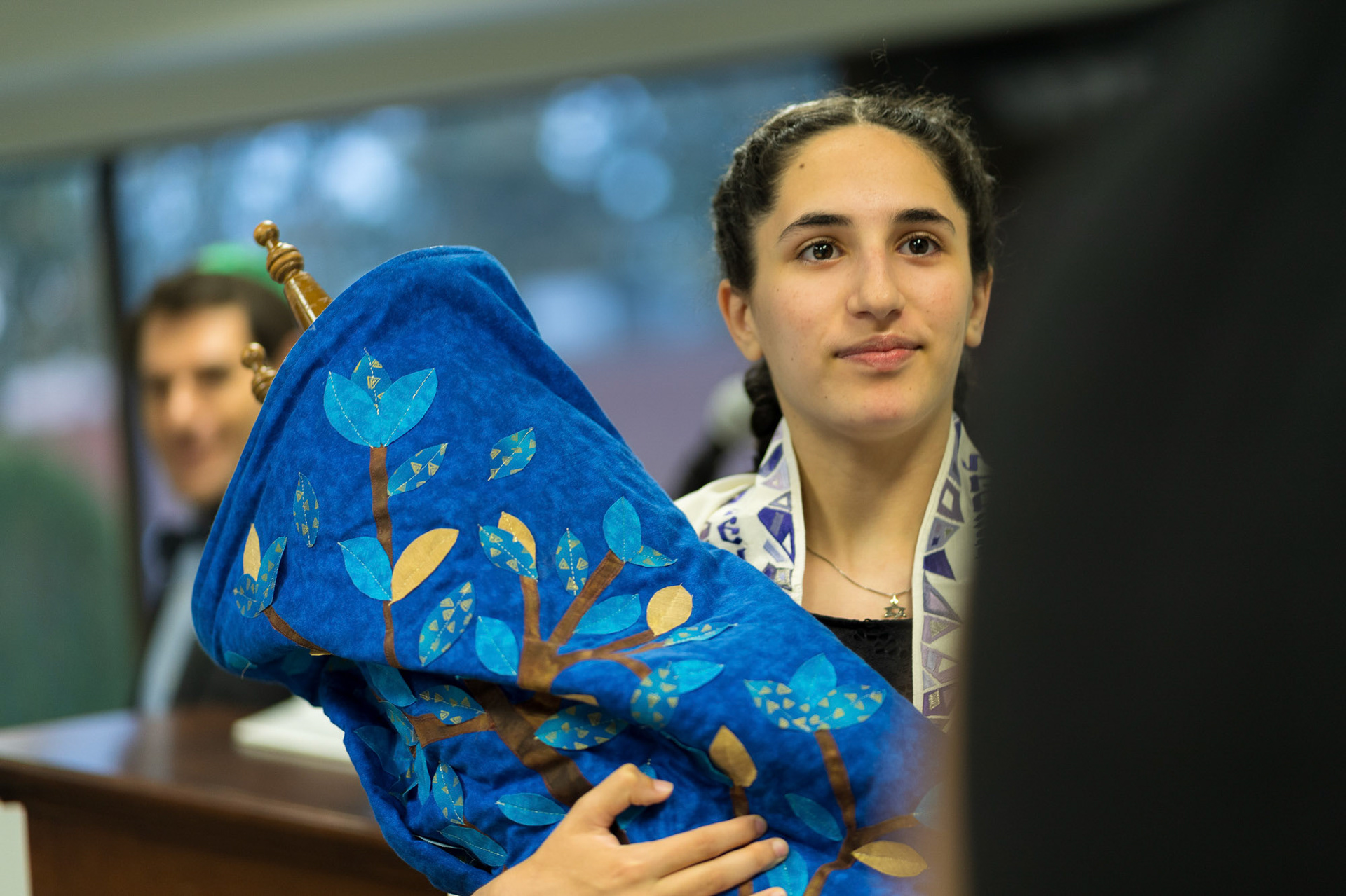 Ilana’s Bat Mitzvah rehearsal at Bat Chaverim in Columbia, MD.