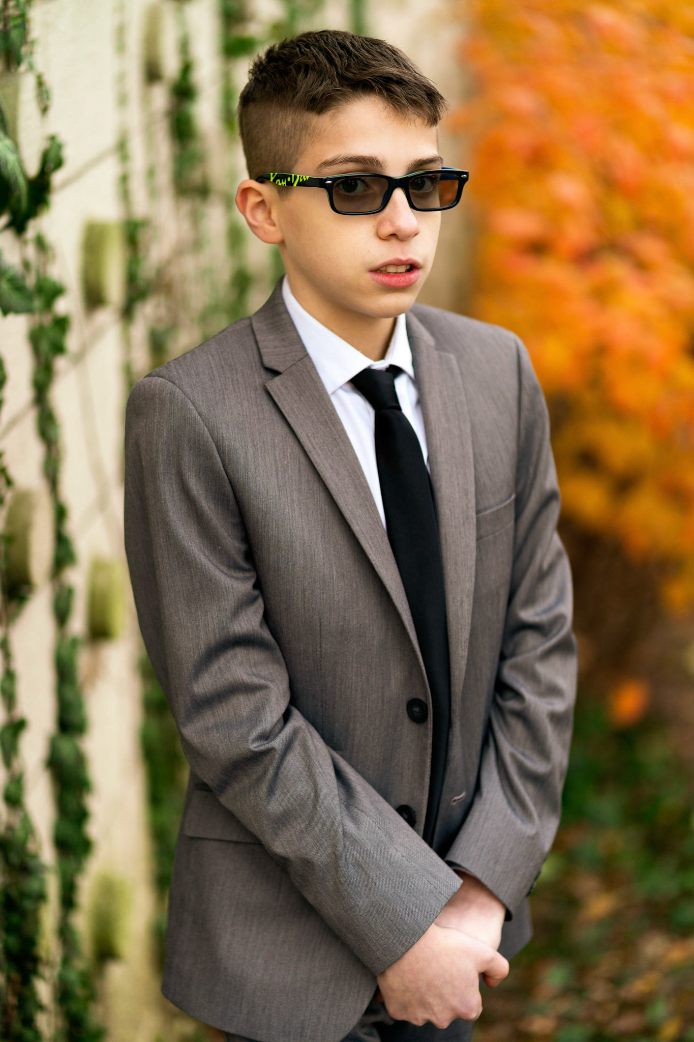 Sam’s Bar Mitzvah portraits at Temple Sinai in Washington D.C.