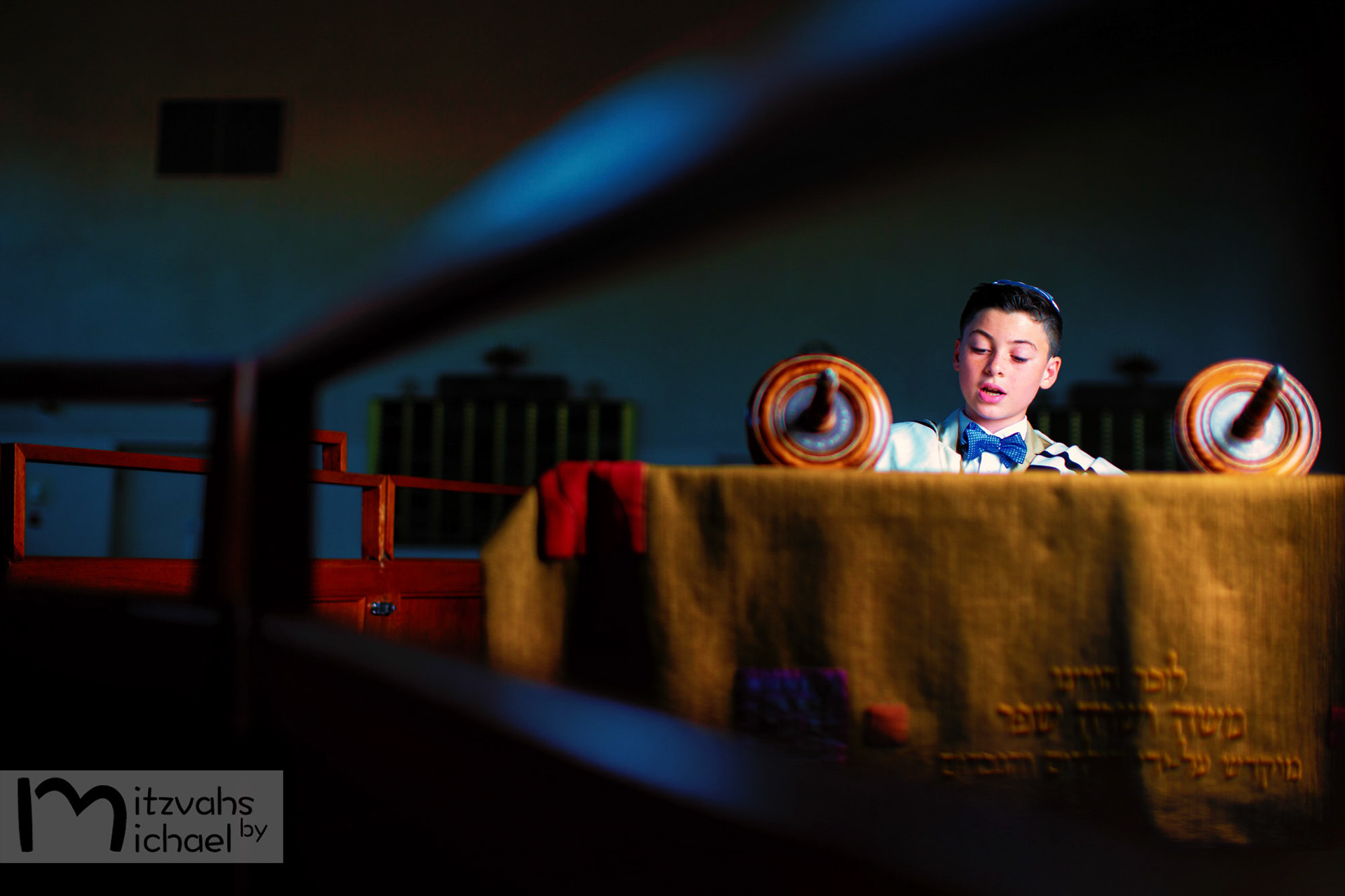 Rafael’s Bar Mitzvah portraits at Ohev Sholom in Washington D.C.