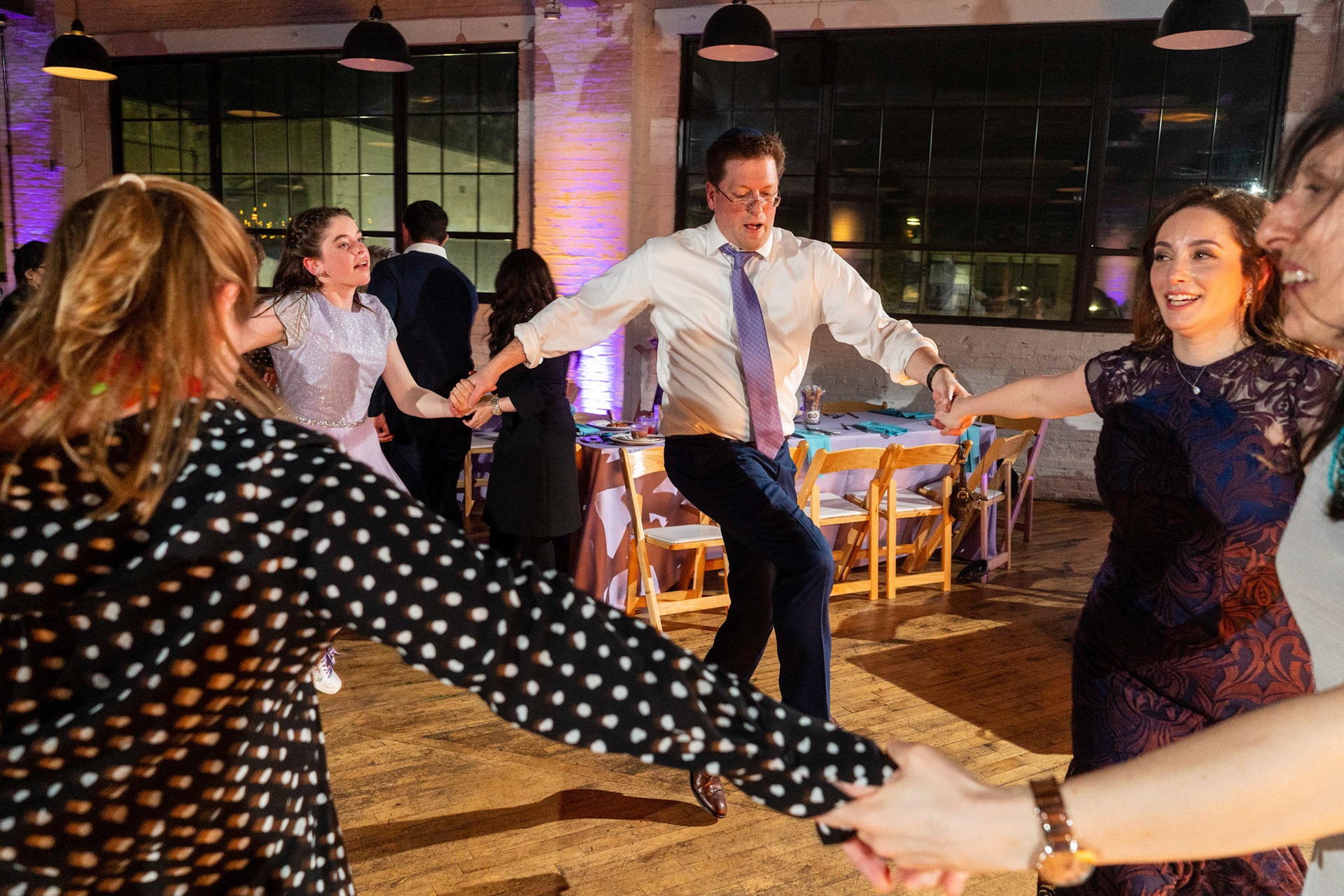 Talia’s bat mitzvah and Megillah reading on Purim on March 18, 2022 at the Accelerator Space in Baltimore, MD