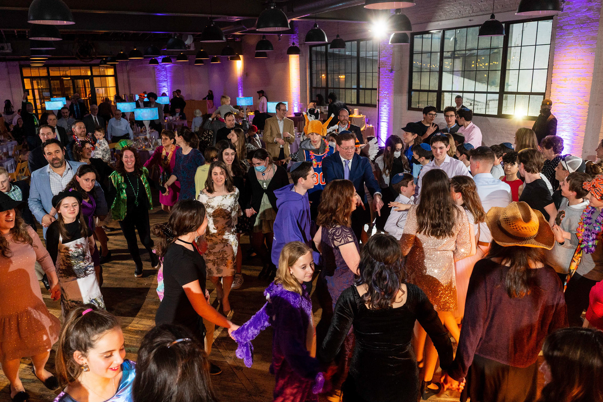 Talia’s bat mitzvah and Megillah reading on Purim on March 18, 2022 at the Accelerator Space in Baltimore, MD