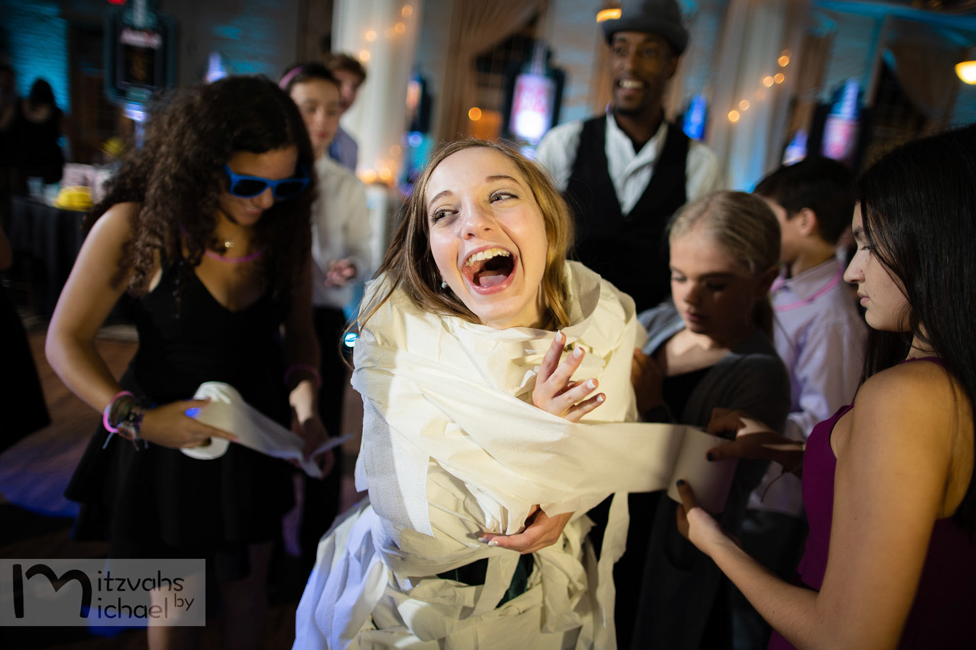 Cora’s Beth Shalom Bat Mitzvah party at The Great Room at Savage Mill.
